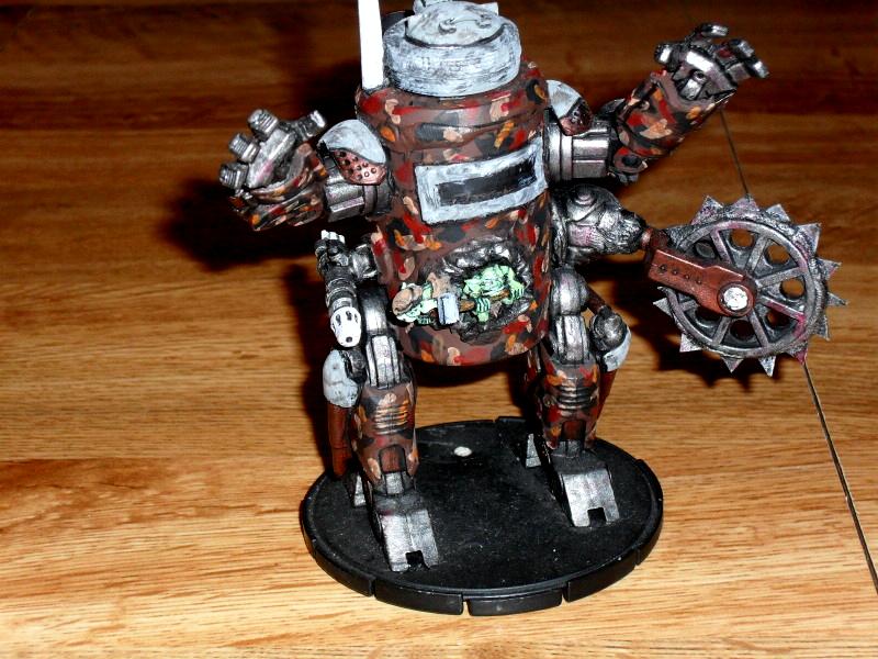 Blood Axe, Camouflage, Deff Dread, Orks, Riggers, Warhammer 40,000
