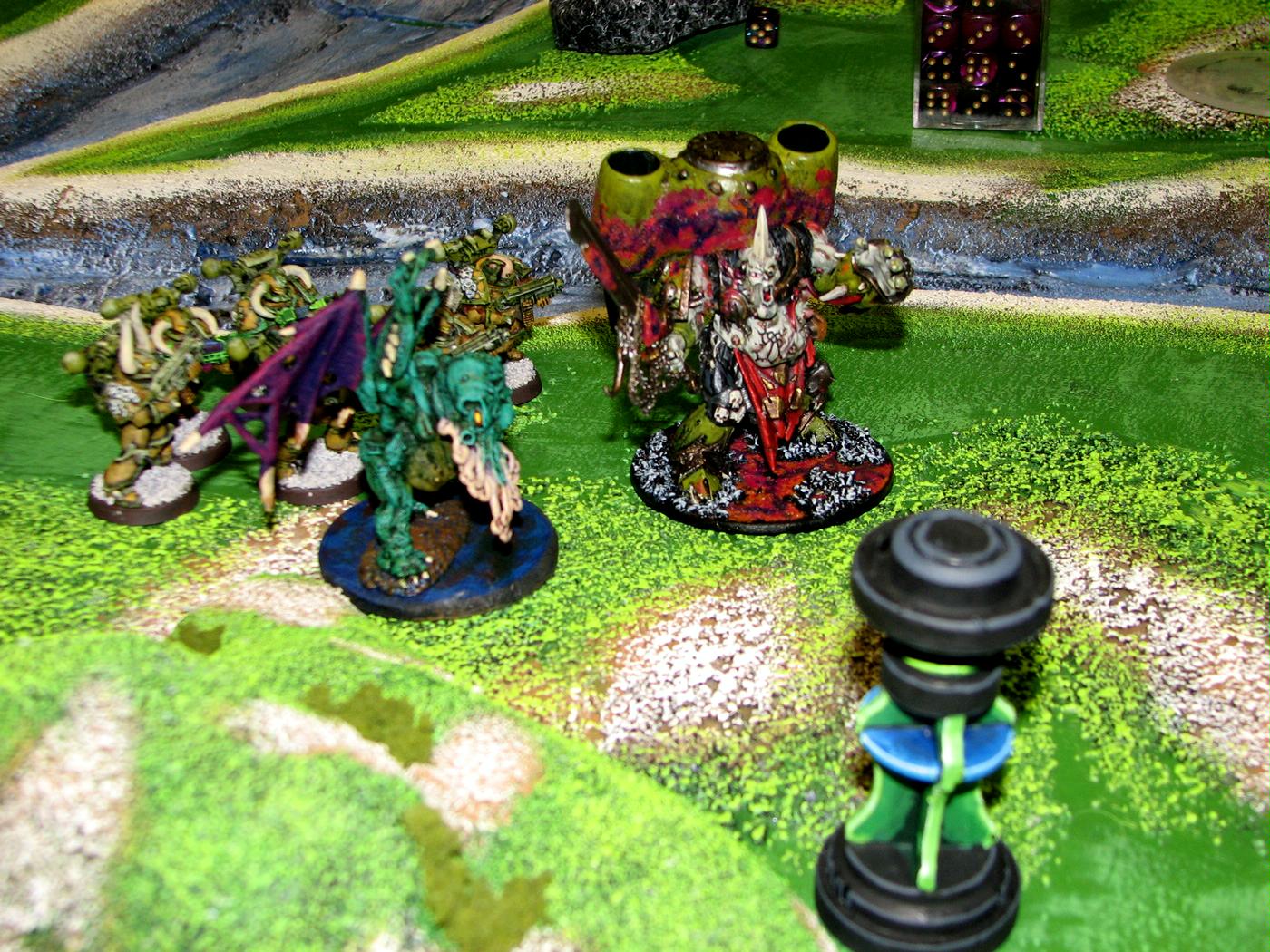 Chaos, Chaos Space Marines, Cthulhu, Daemon Prince, Nurgle, Objective Marker, Plague Marines