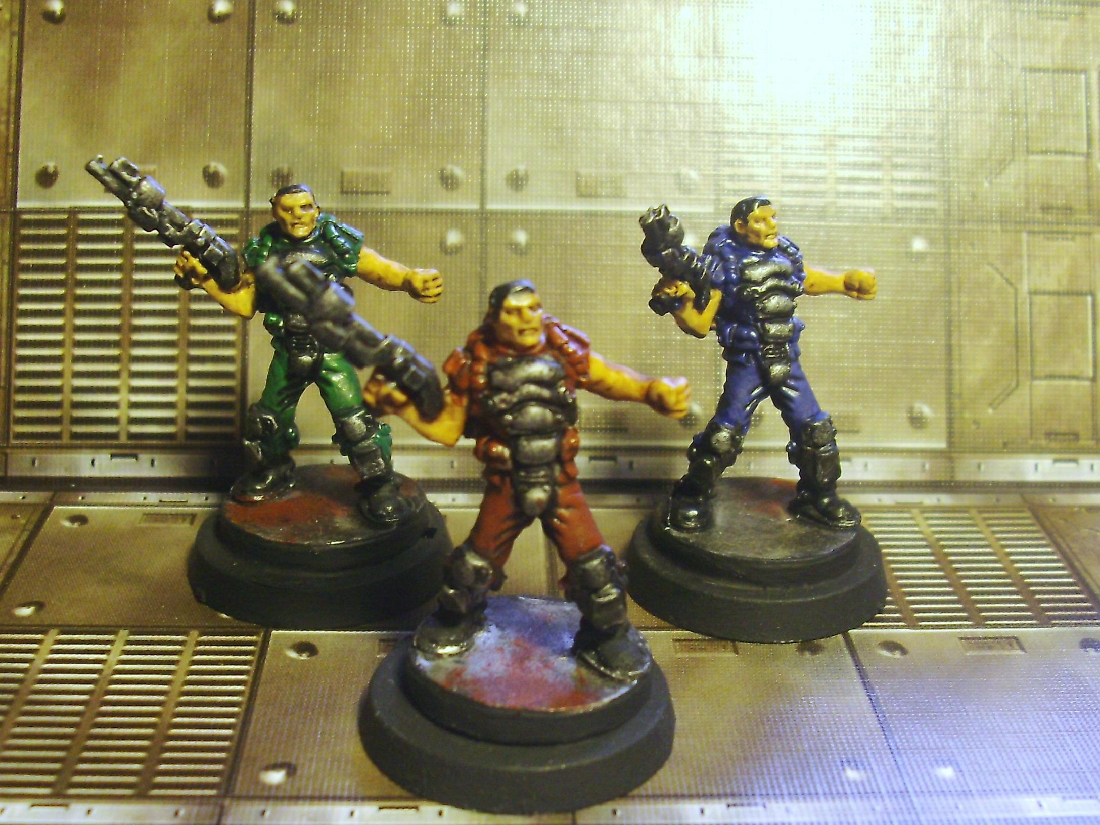 Doom, Semi-related: Doomguys Red, blue, and green!