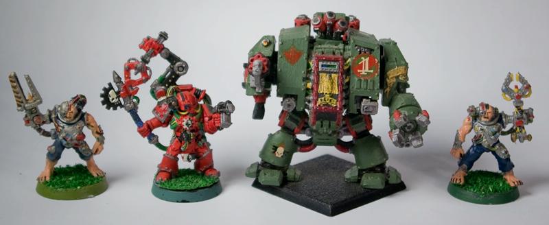 Dark Angels, Dreadnought, Servitors, Techmarine