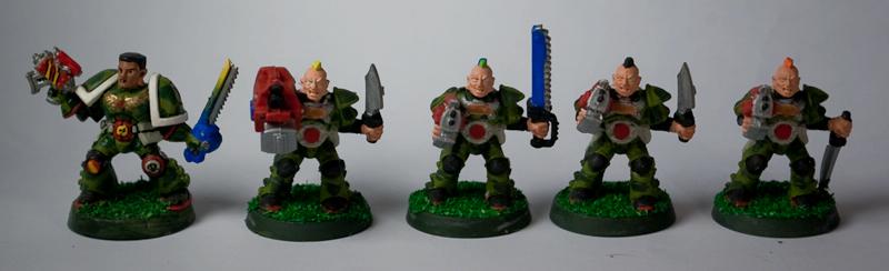 Chainsword, Dark Angels, Green, Heavy Bolter, Scouts