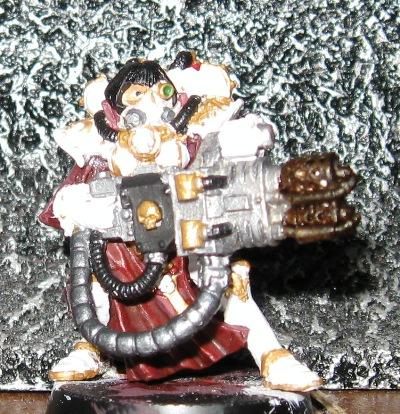 Battle Sister with Heavy Flamer