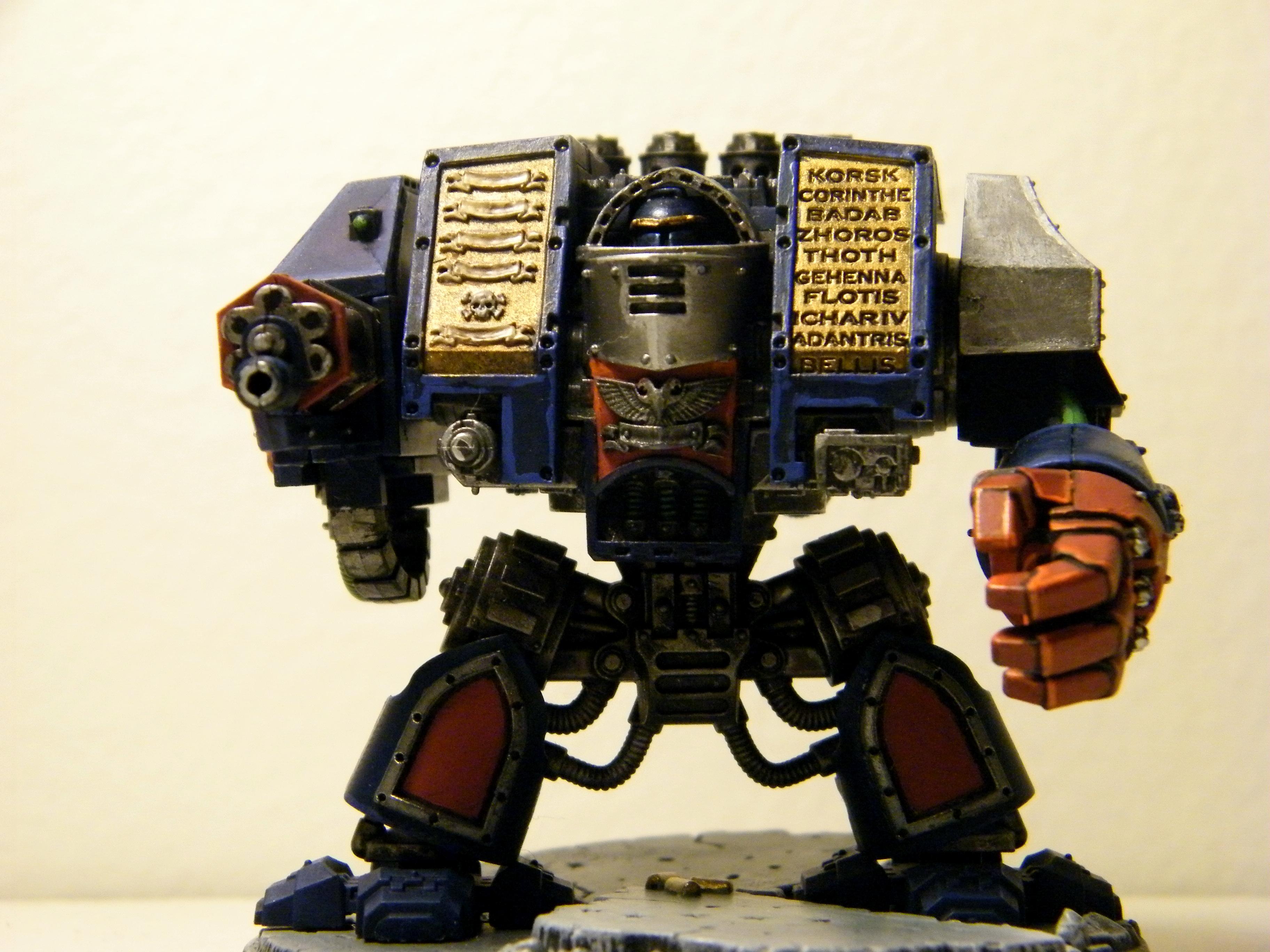 Crimson Fist, Crimson Fists, Space Marine Venerable Dreadnought, Space Marines