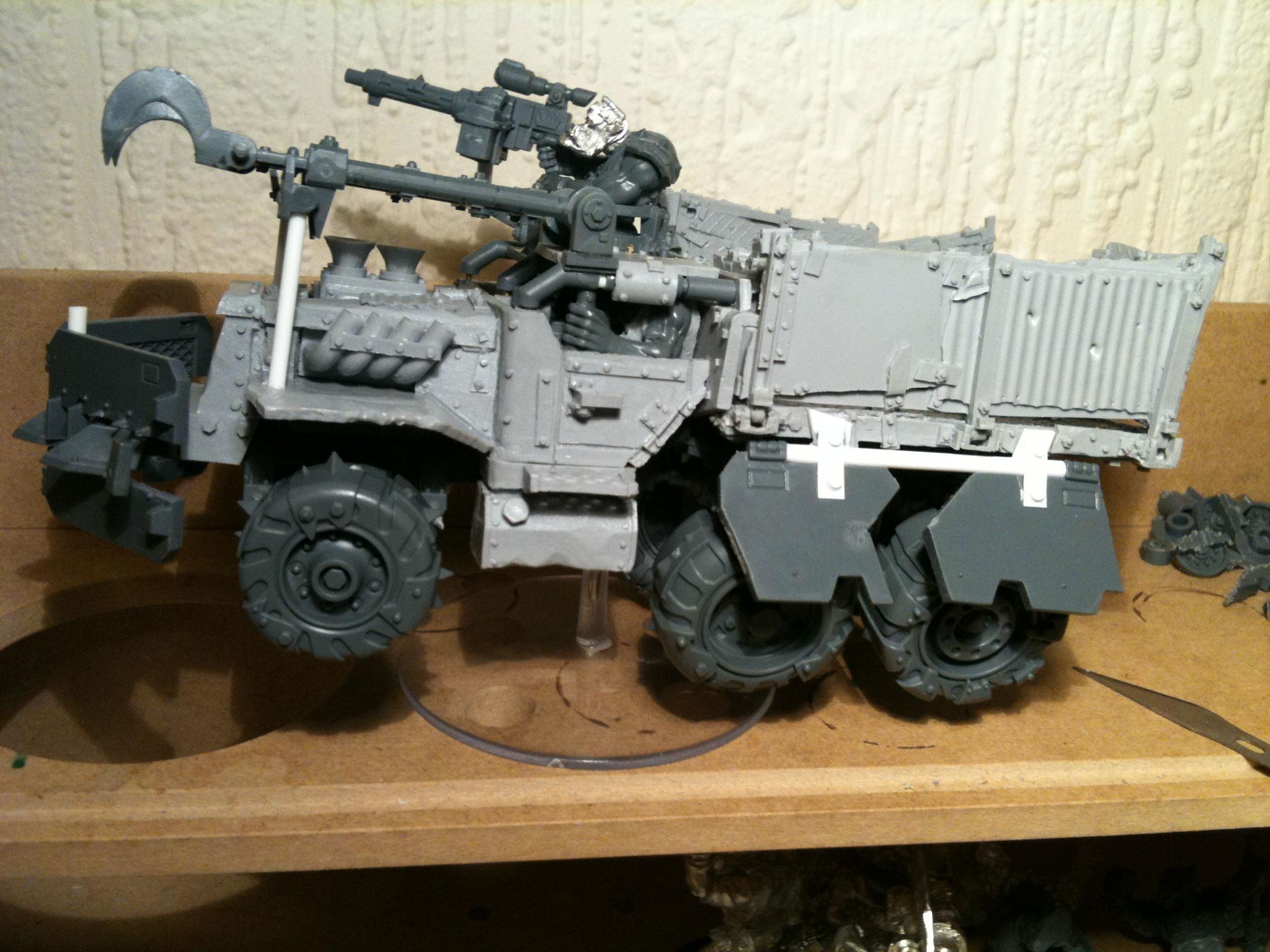 Da Dark Angelz, Orks, Trukk, Work In Progress