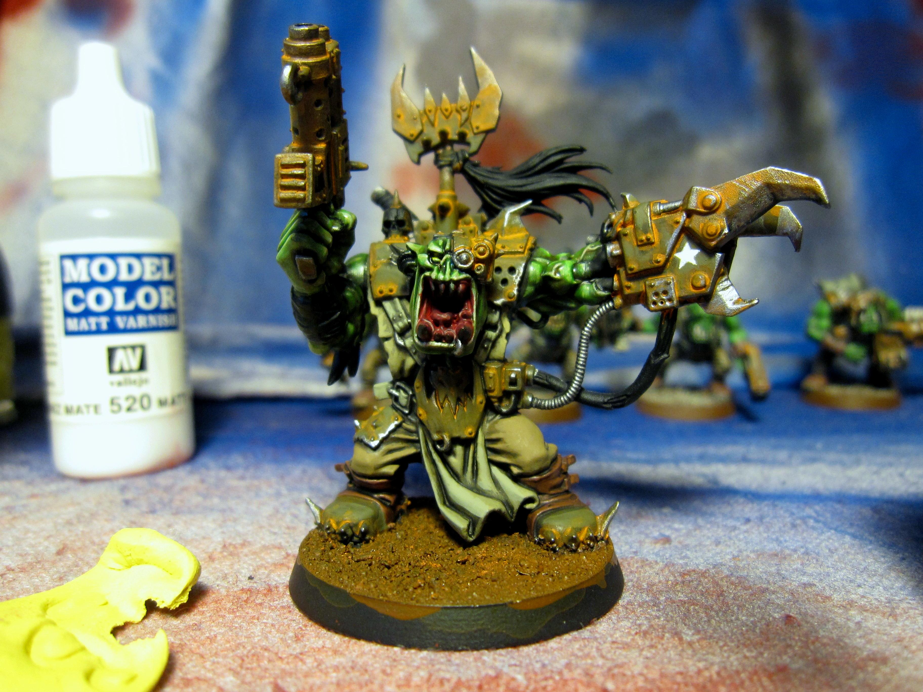Orks, Warboss, Warhammer 40,000, Work In Progress