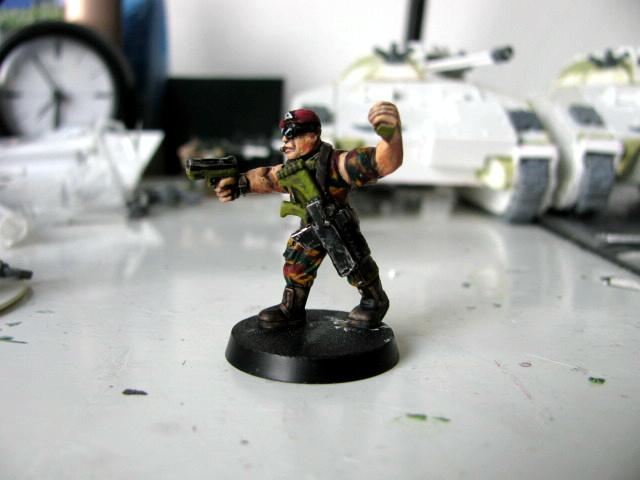 3rd, Belgium, Camouflage, Conversion, Darkon, Imperial Guard, Sergeant, Veteran, Warhammer 40,000, Work In Progress