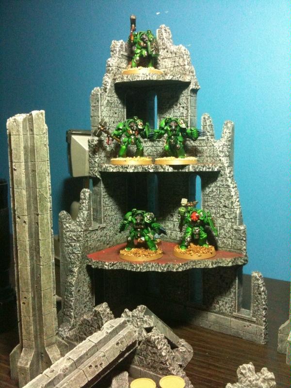 Assault Terminator Squad on terrain