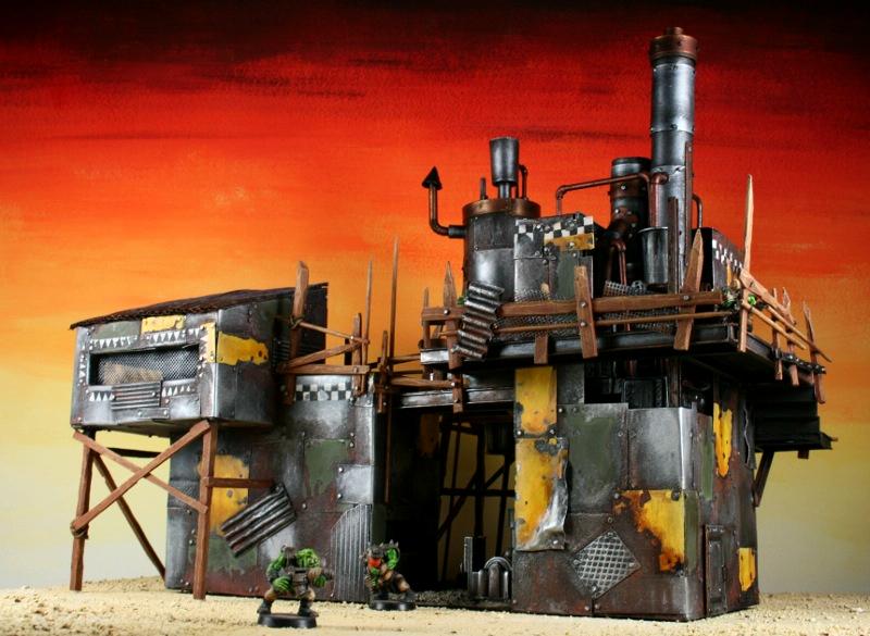 Metal, Orks, Scrap, Scratch Build, Space Ork, Terrain