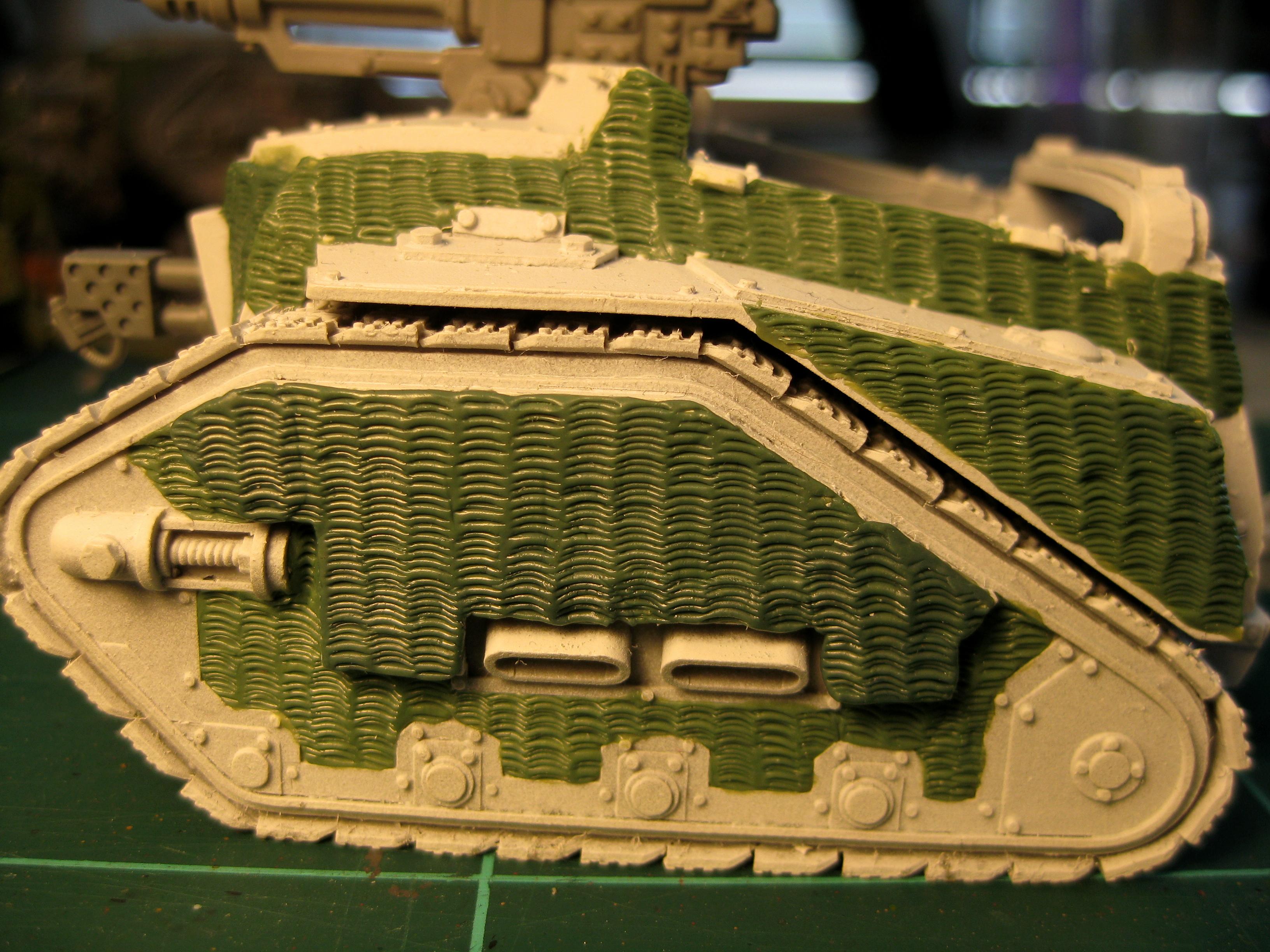 Death Korps of Krieg, Imperial Guard, Leman Russ, Tank, Work In Progress, Zimmerit