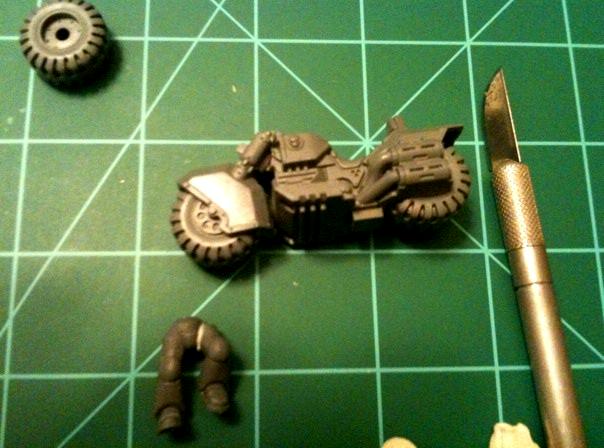 Bike, Krakendoom, Space Marines, Space Wolves, Swiftclaws, Warhammer 40,000, Wolf Lord, Work In Progress