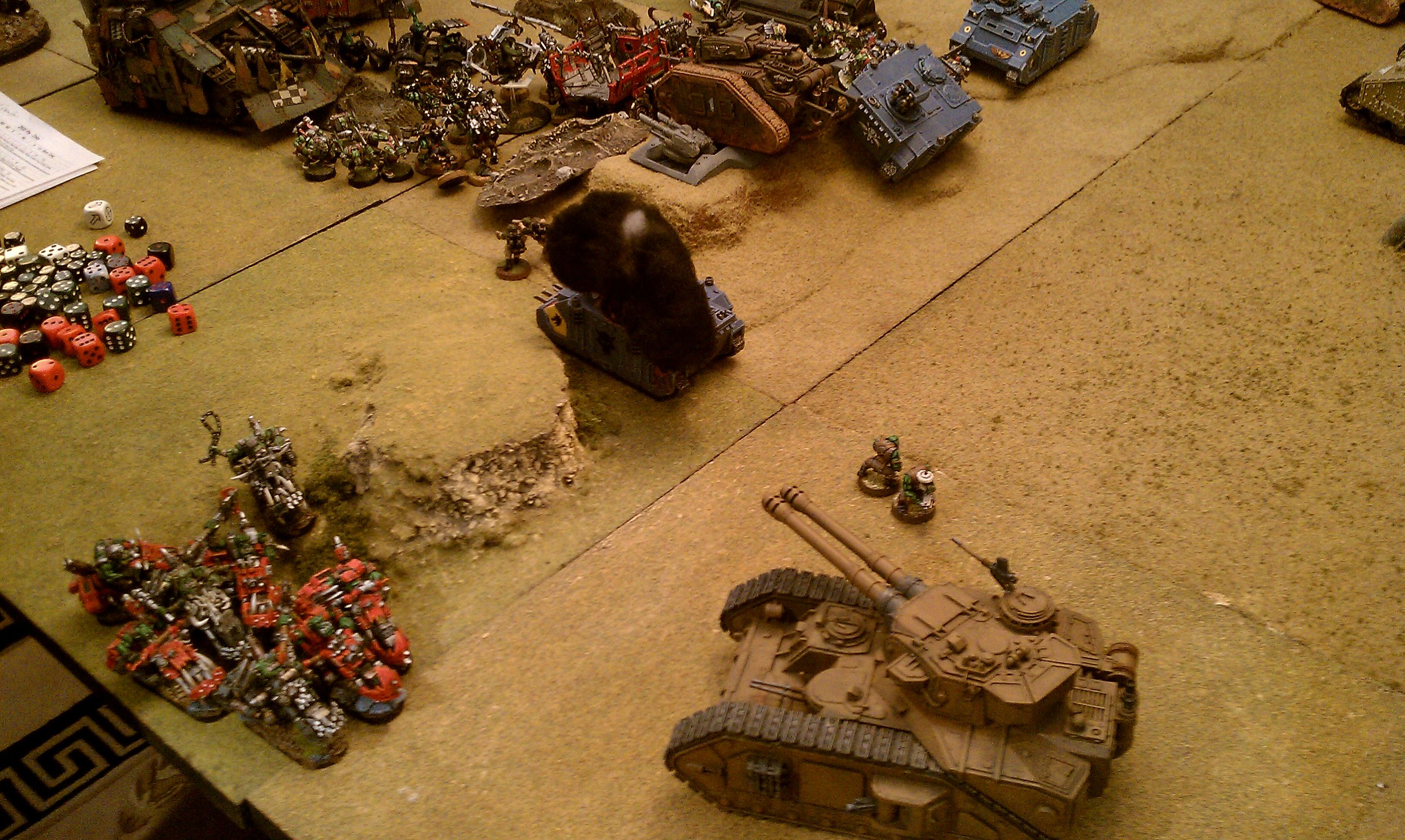 Space Wolves Vs Orks, Tactica Ork Supa Kannon Kustom Scratch Build, Warhammer 40,000