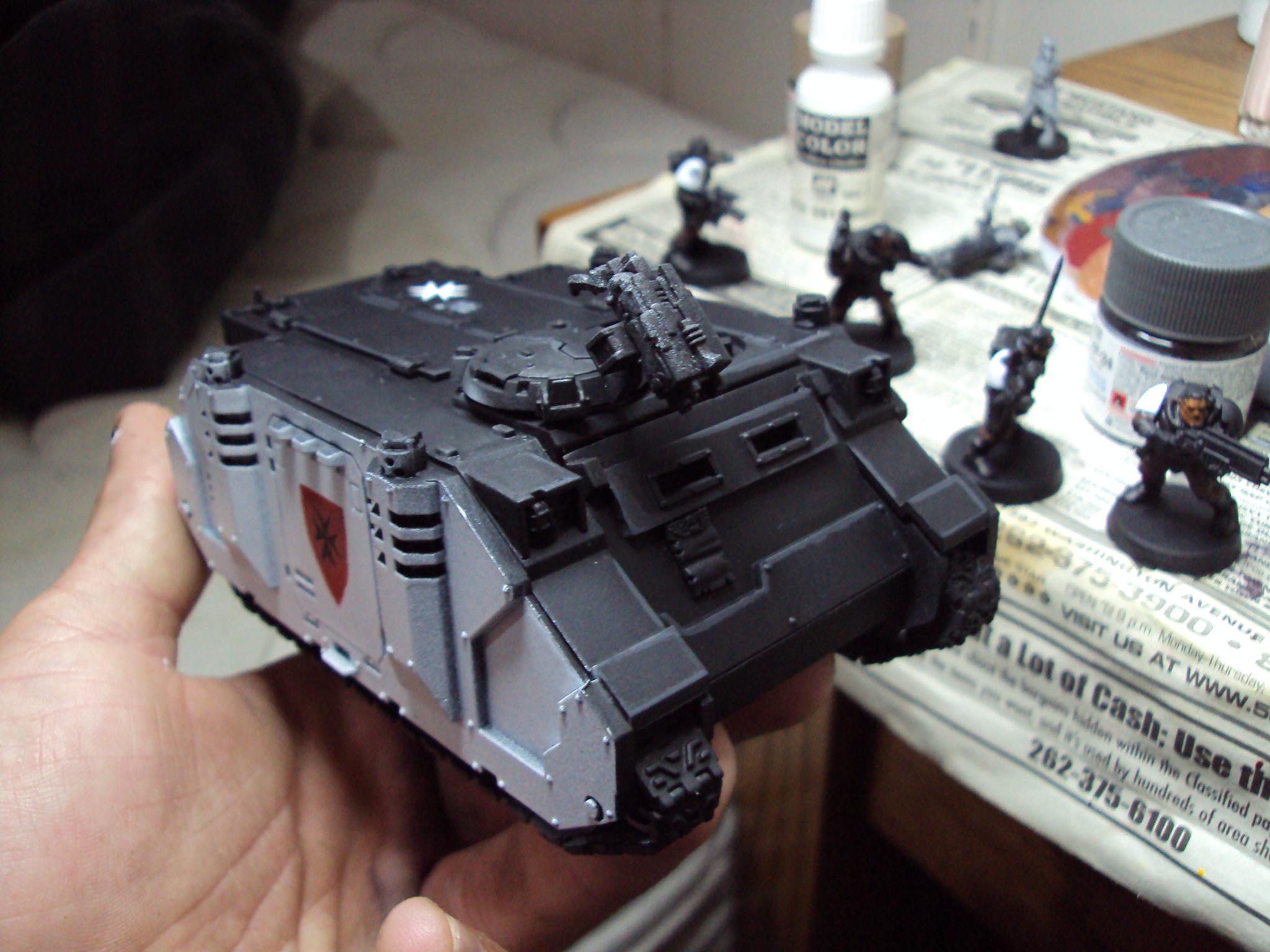 Black Templars, Rhino, Work In Progress