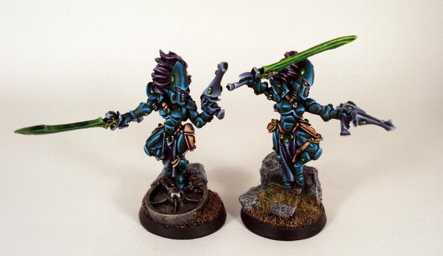 Aspect Warrior, Banshees, Eldar, Howling Banshees, Powersword, Senic Base
