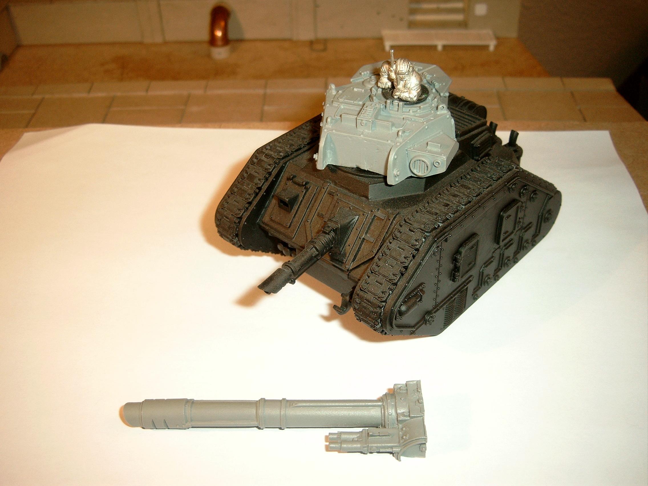 Cadians, Imperial, Imperial Guard, Leman Russ, Vanquisher, Work In Progress