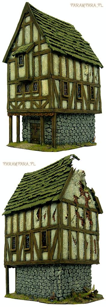 Buildings, Damaged, House, Mordheim, Ruined, Ruins, Terrain, Town, Warhammer Fantasy
