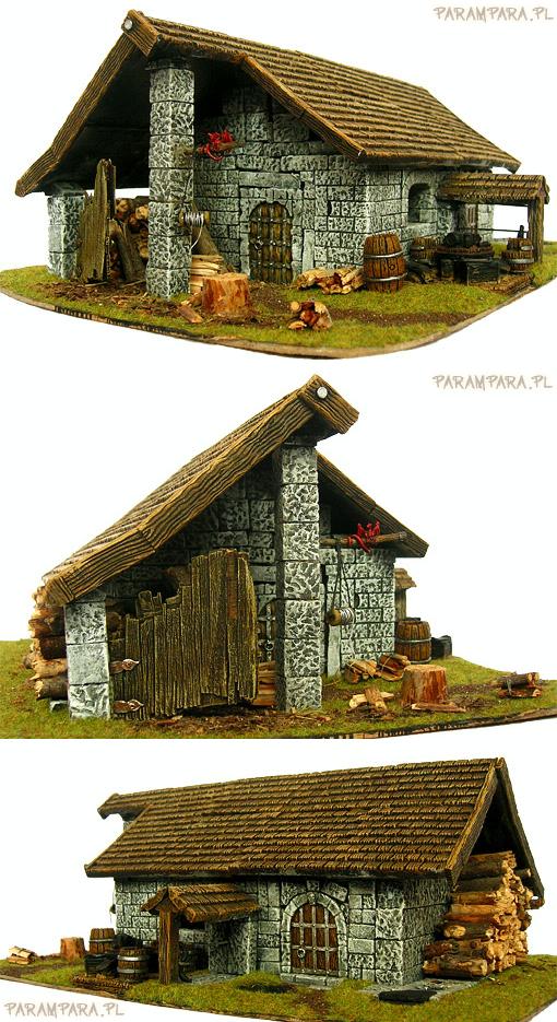 Buildings, House, Mordheim, Stone, Terrain, Timber, Village, Wall, Warhammer Fantasy, Wood, Woodshack