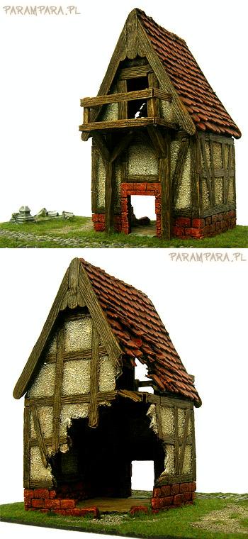 Buildings, Damaged, Granary, House, Mordheim, Ruined, Ruins, Storage, Storing, Terrain, Town, Village, Warhammer Fantasy