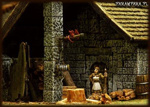 Buildings, City, Inn, Mordheim, Ruin, Ruined, Ruins, Scene, Sweep, Sweeper, Terrain, Town, Village, Wood, Woodshack