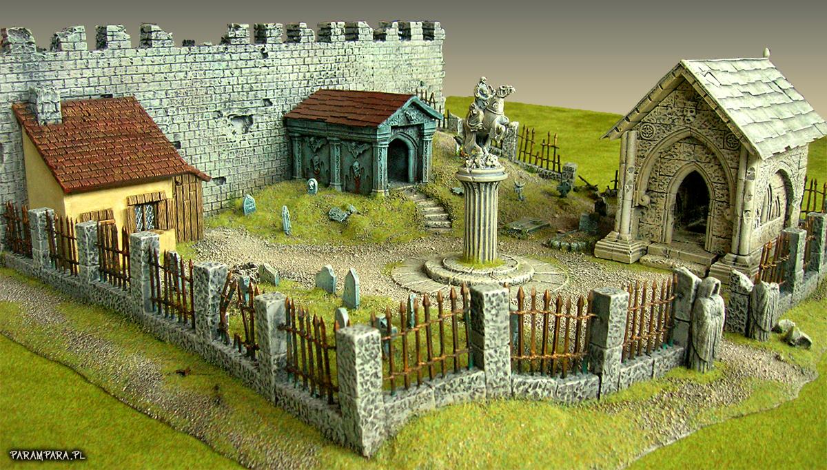 Buildings, Cemetery, City, Creepy, Crypt, Fear, Grave, Graves, Graveyard, Memorial, Monument, Mordheim, Ruin, Ruined, Ruins, Scene, Scratch Build, Stone, Terrain, Town, Village, Wall, Warhammer Fantasy