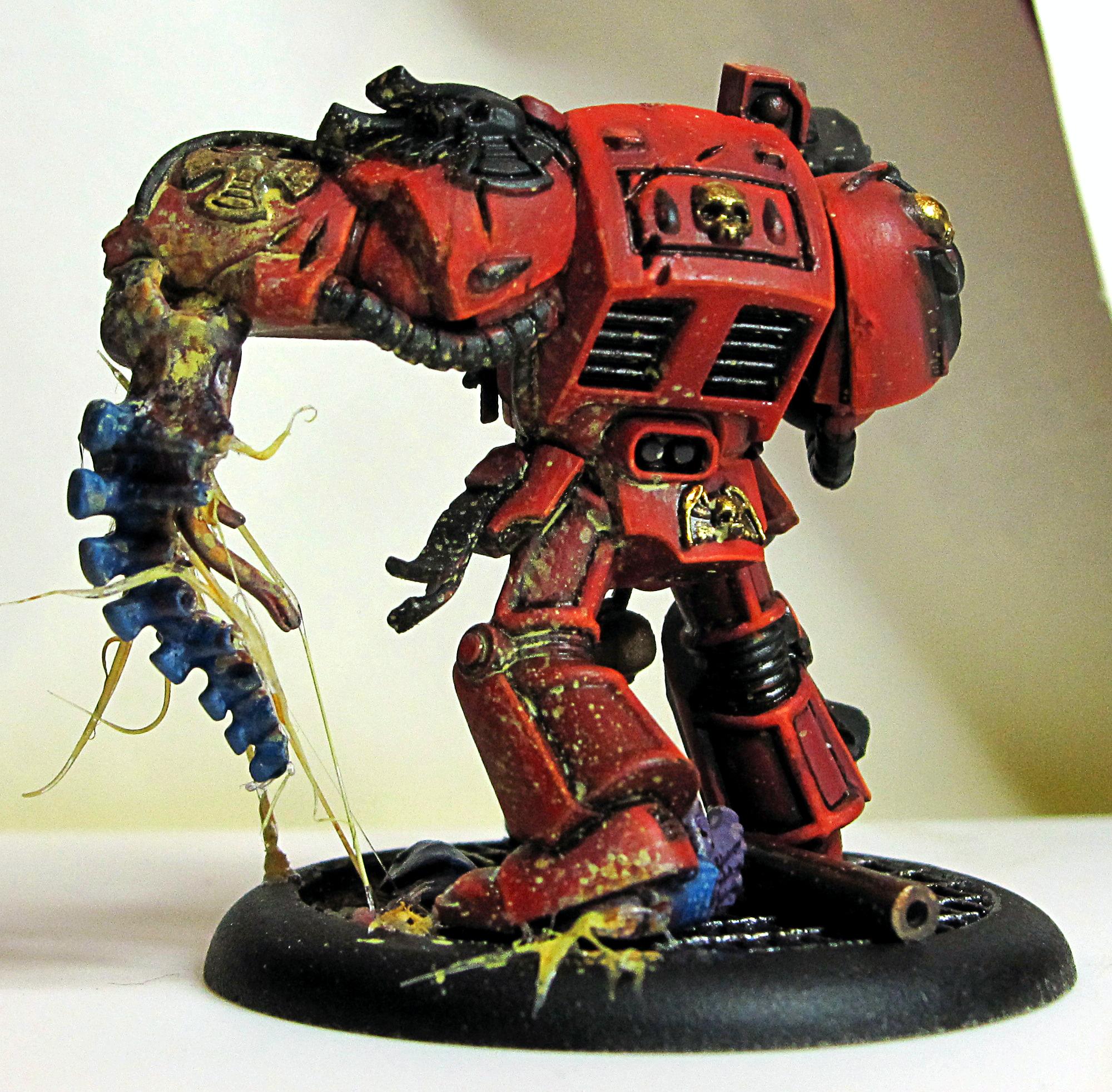Diorama, Space Marines, Terminator Armor, Tyranids