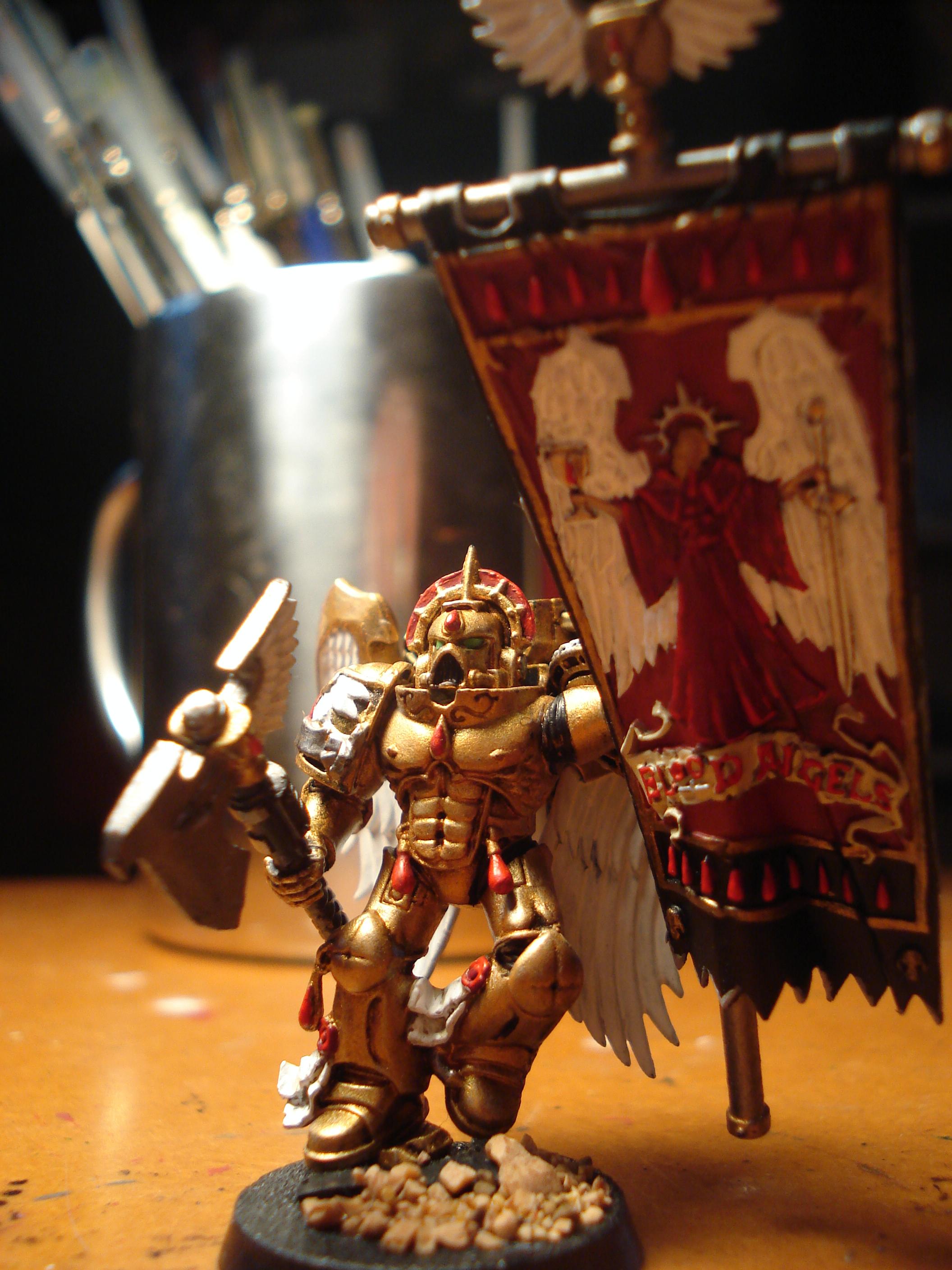 Banner, Blood Angels, Sanguniary Guard, Space Marines, Veteran, Warhammer 40,000