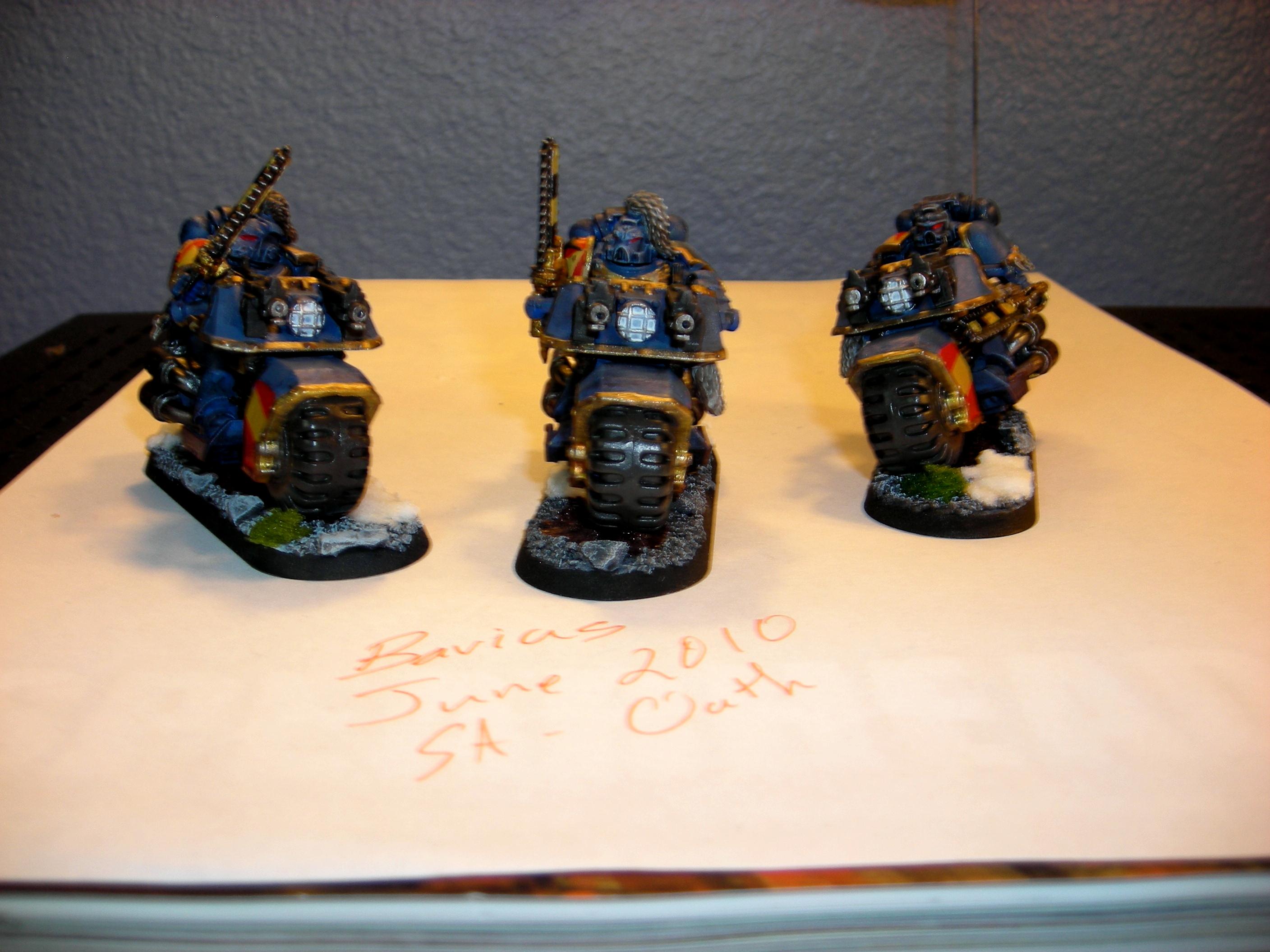 Bike Bikes Space Marine 40k Blue