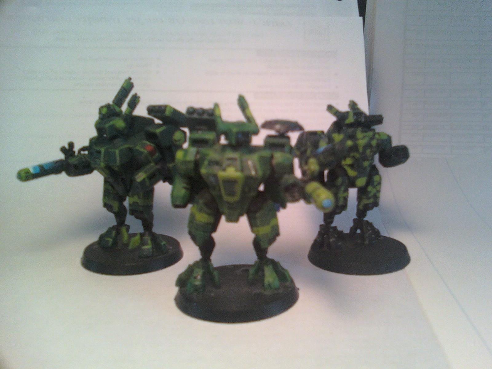 Blurred Photo, Camouflage, Crisis Battlesuit, Fireknife, Missile Pod, Plasma Rifle, Shas'o, Tau