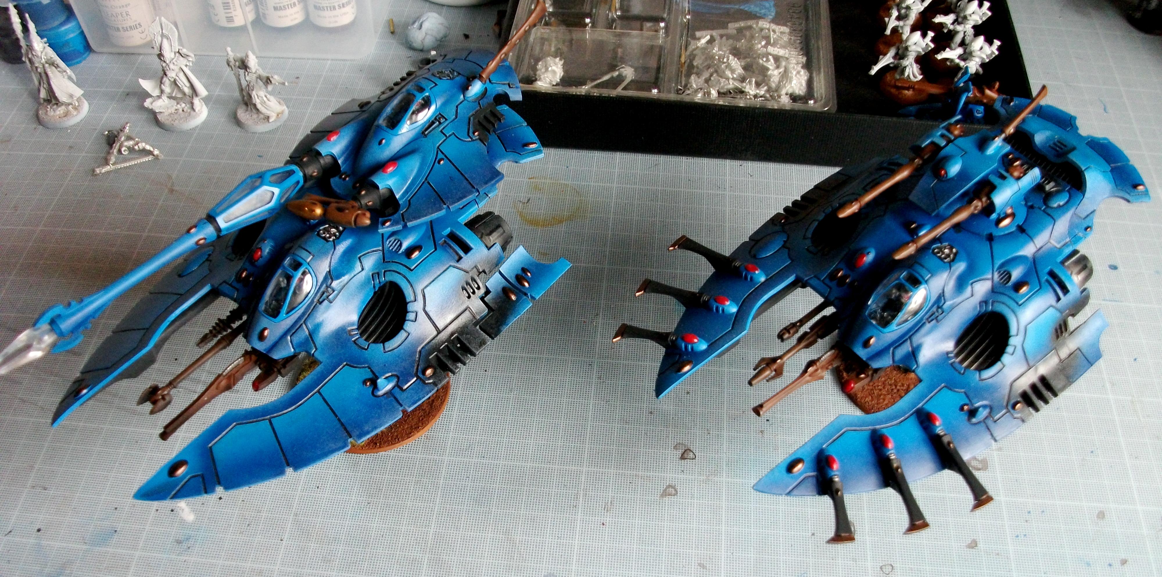 Eldar, Fireprism, Warhammer 40,000, Wave Serpent - Post frosting grav ...