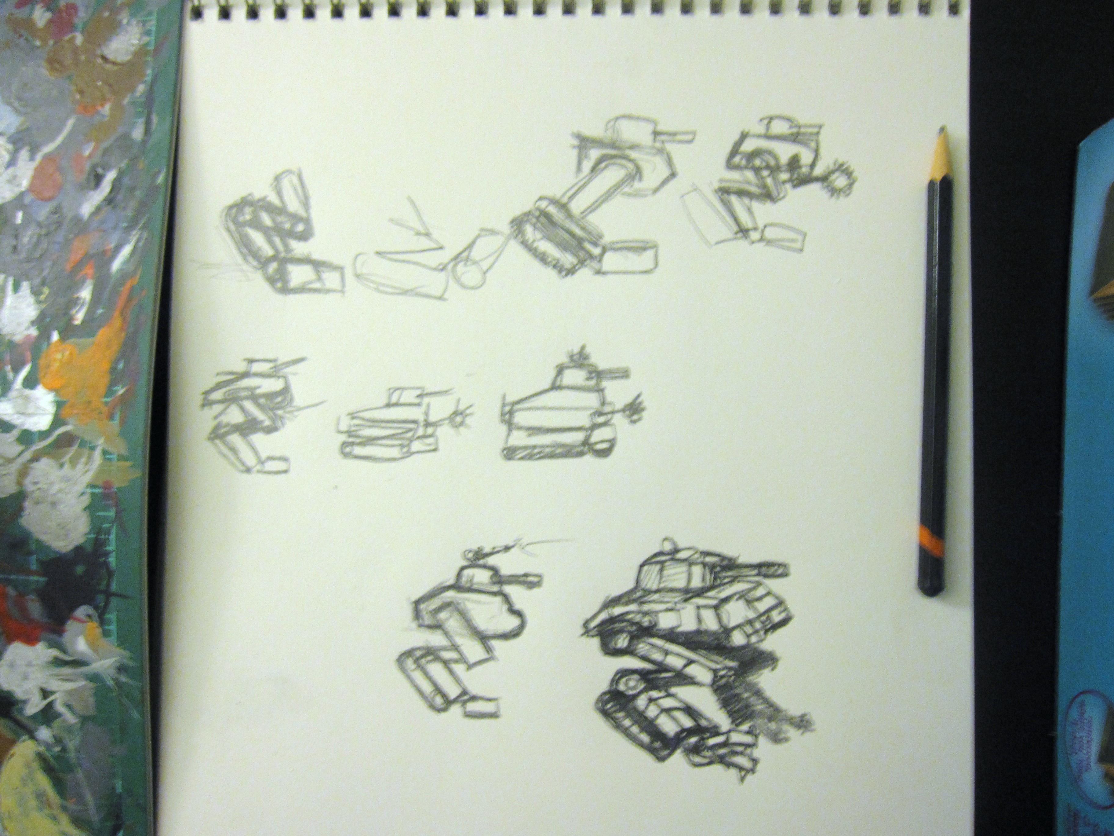 Concept, Orks, Sketch, Warhammer 40,000