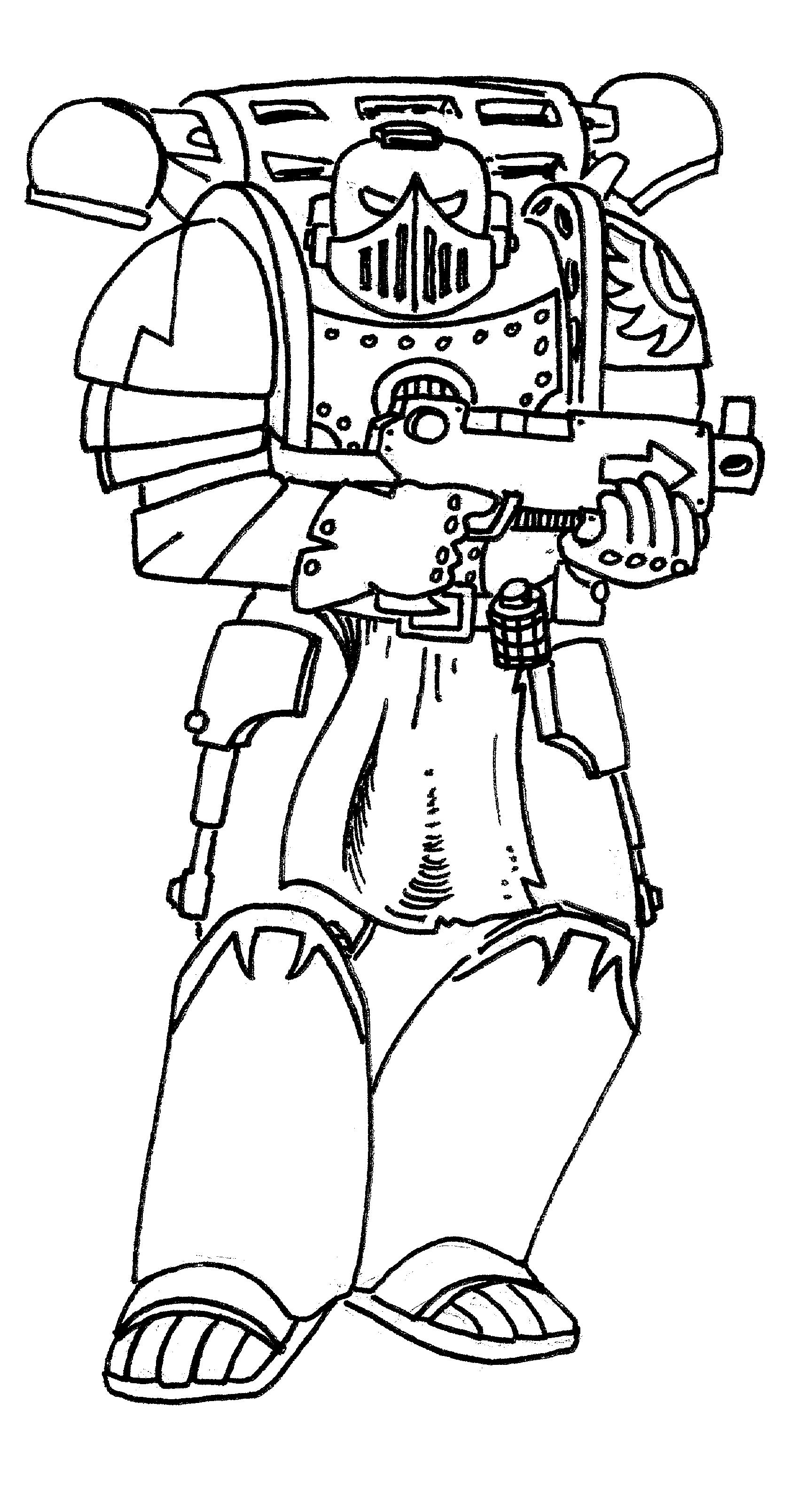 80´s, Artwork, Drawing, Drawings, First Edition, Old, Old Style, School, Space Marines, Style