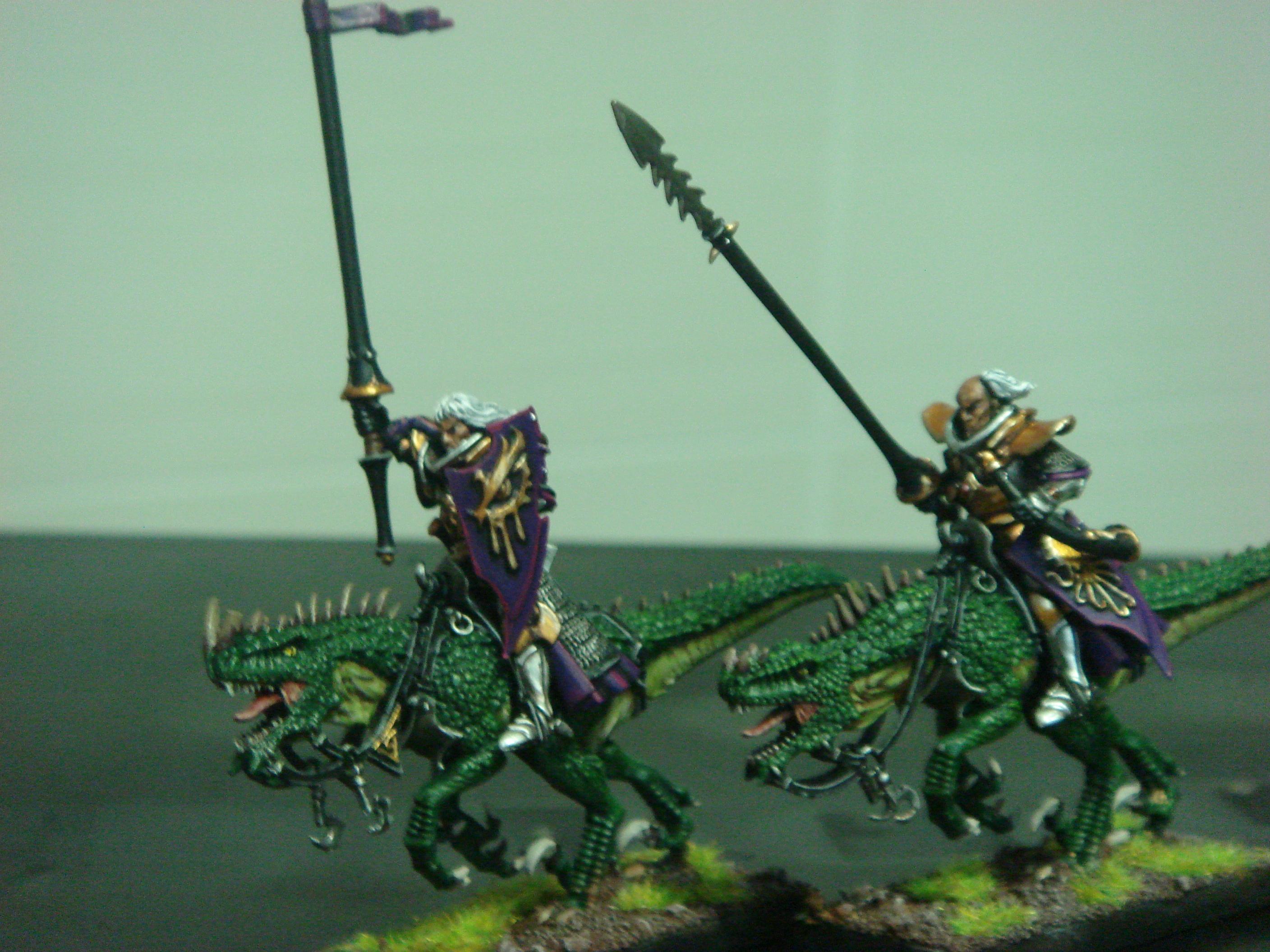 Cold One, Dark Elves, Lance, Riders