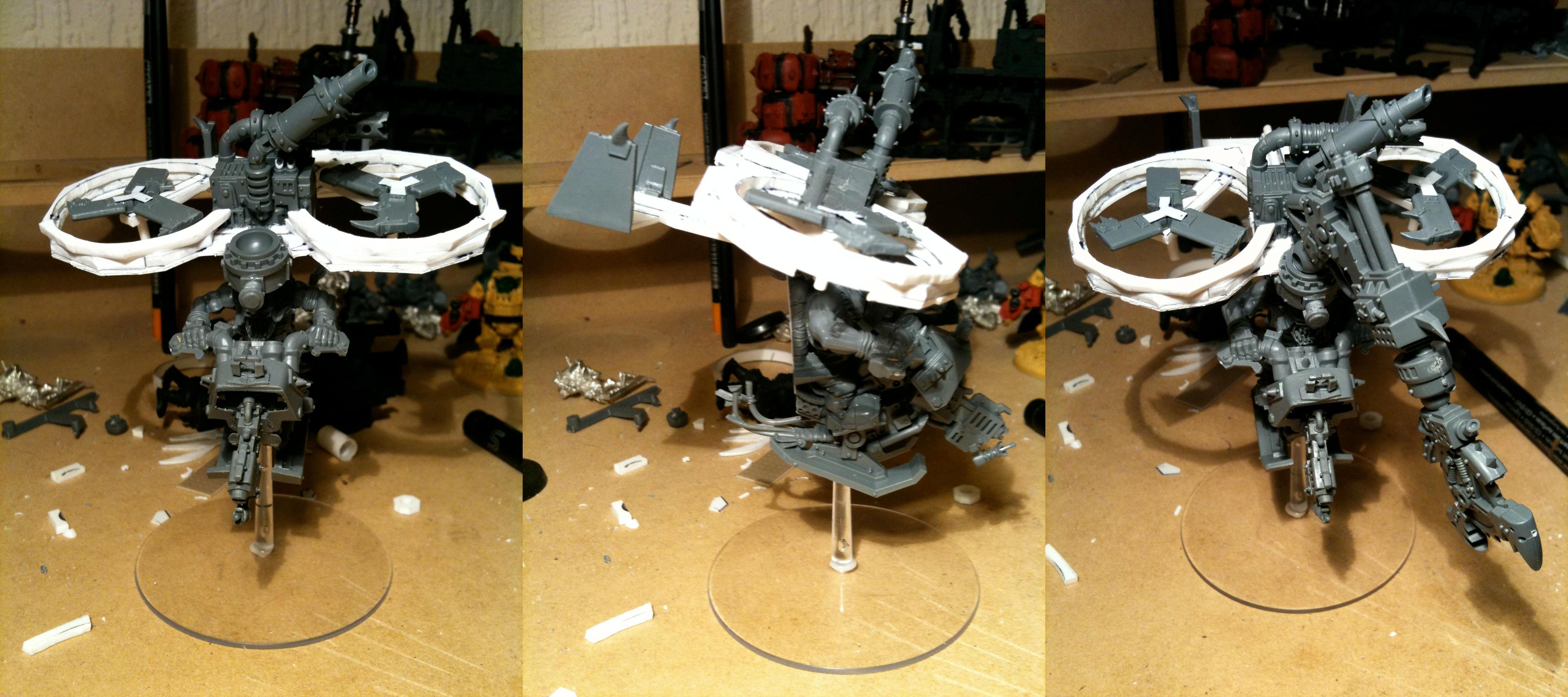 Conversion, Da Dark Angelz, Deffkopta, Orks, Work In Progress