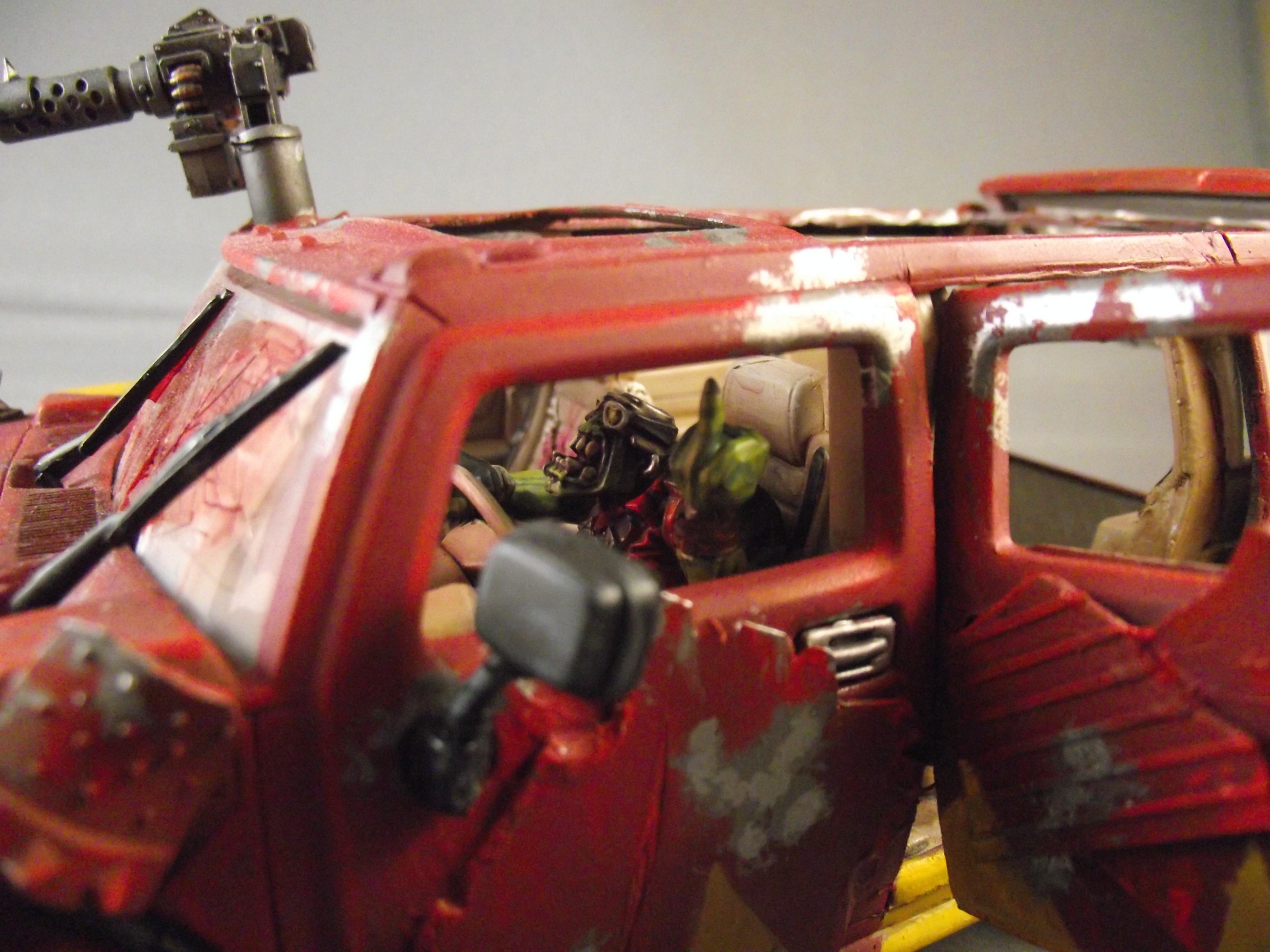 Kitbash, Orks, Red, The Finger, Trukk