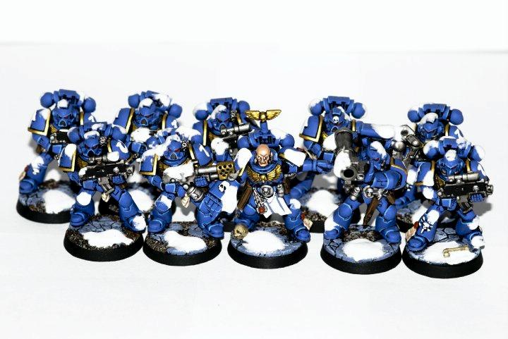 Space Marines, Tactical Squad, Ultramarines, Warhammer 40,000