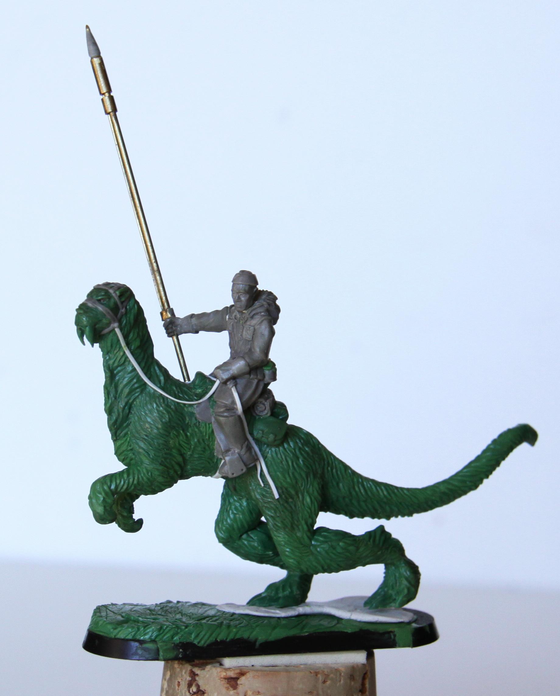 Green, Ice Rider, Sculpting