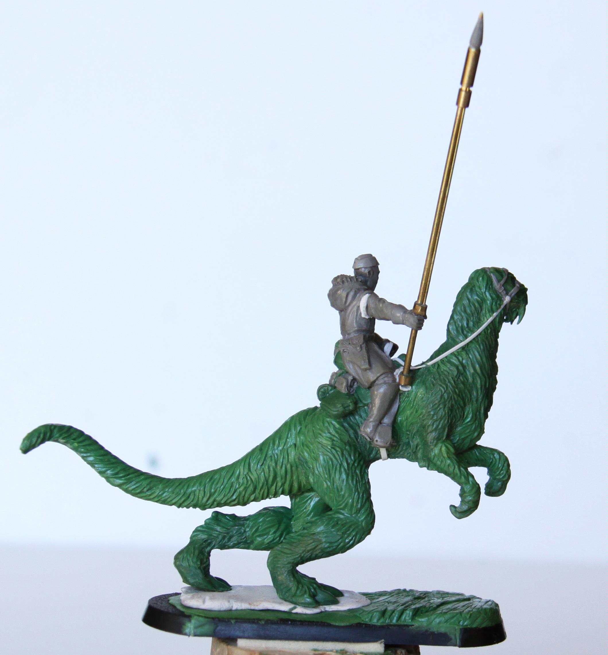Green, Ice Rider, Sculpting