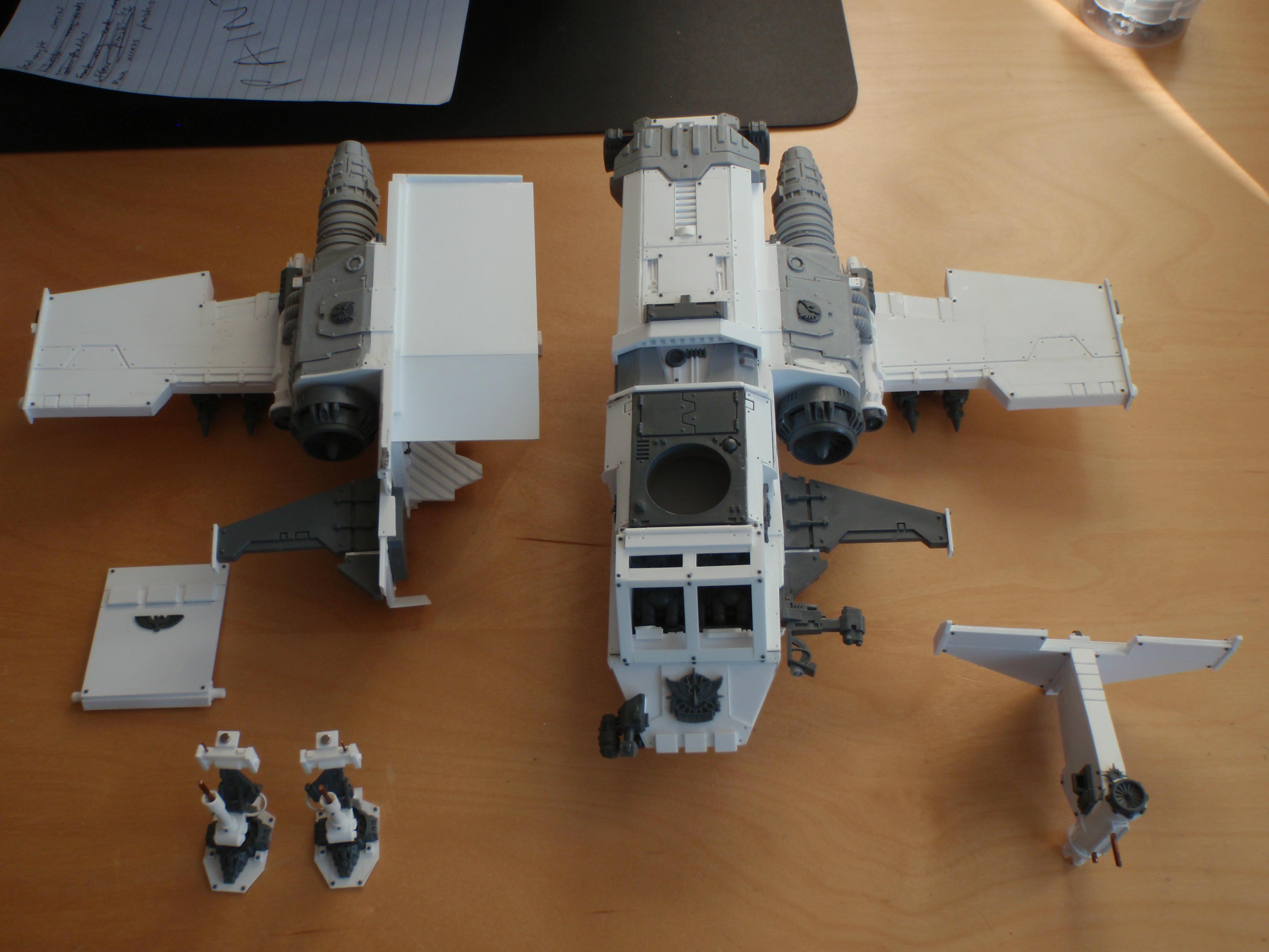 In pieces, that's how I painted the interior!