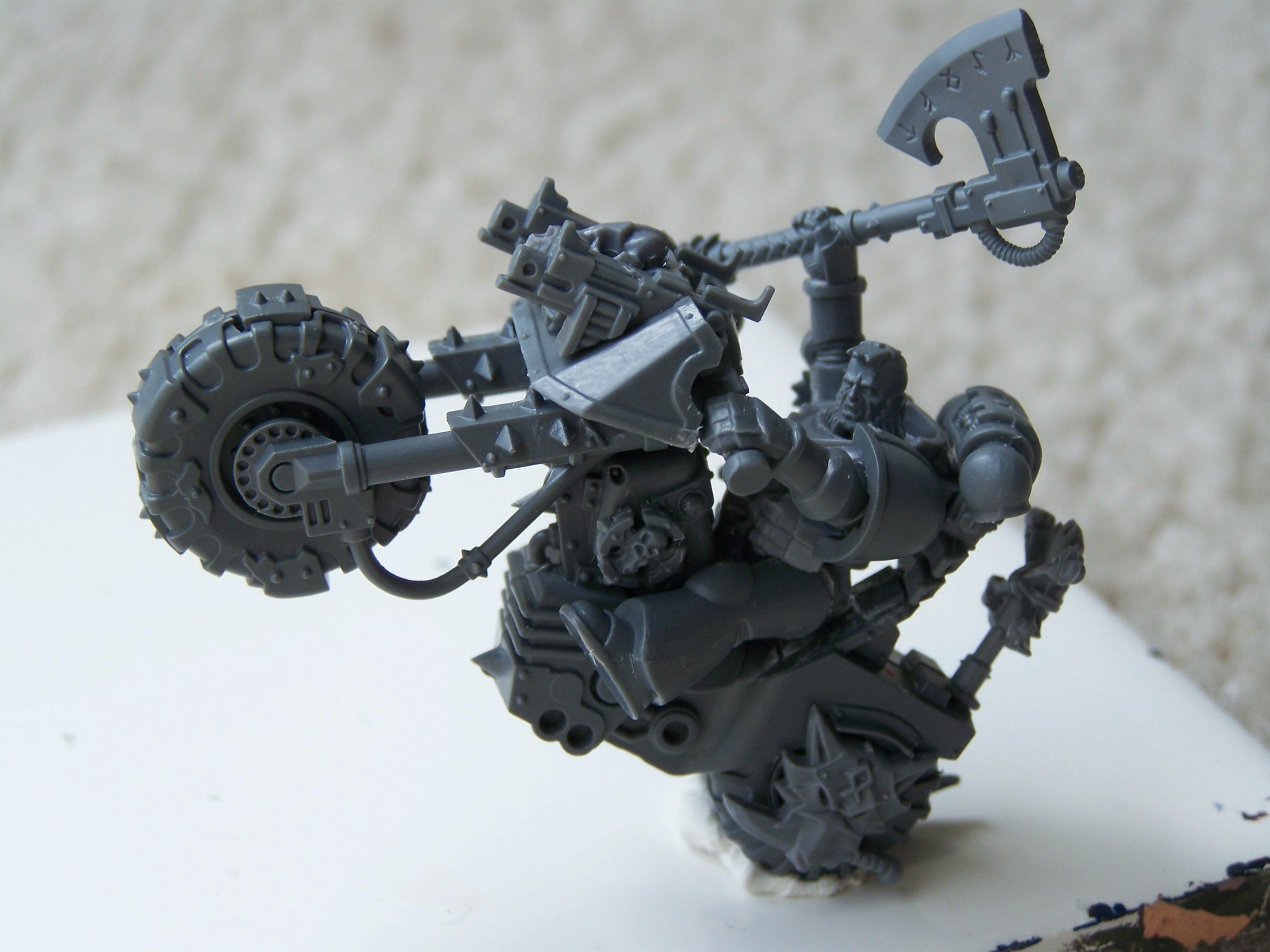 Axe, Bike, Conversion, Frost Axe, Lord, Space Marines, Space Wolves