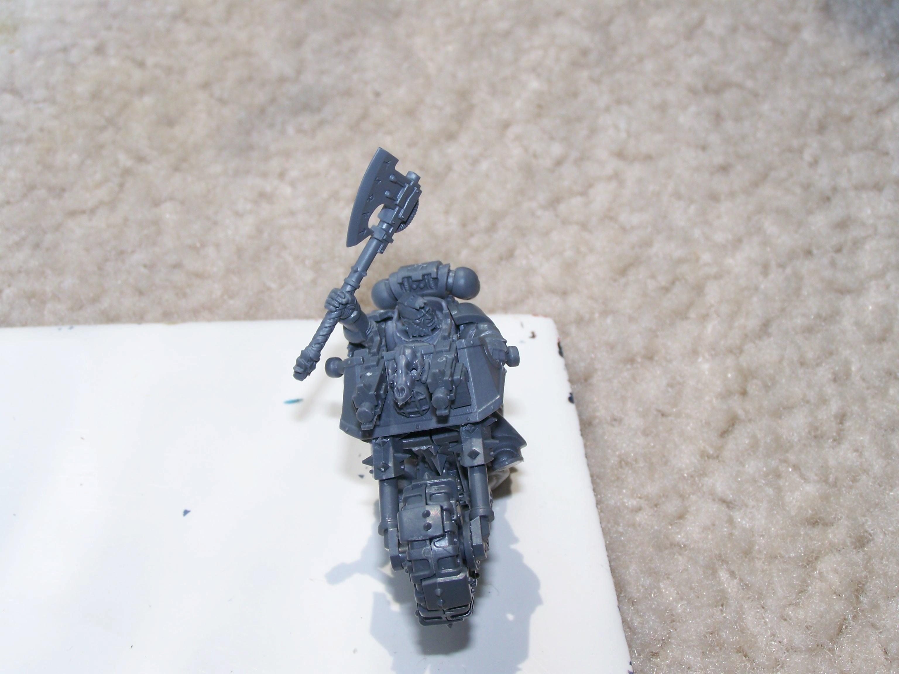 Axe, Bike, Conversion, Frost Axe, Lord, Space Marines, Space Wolves