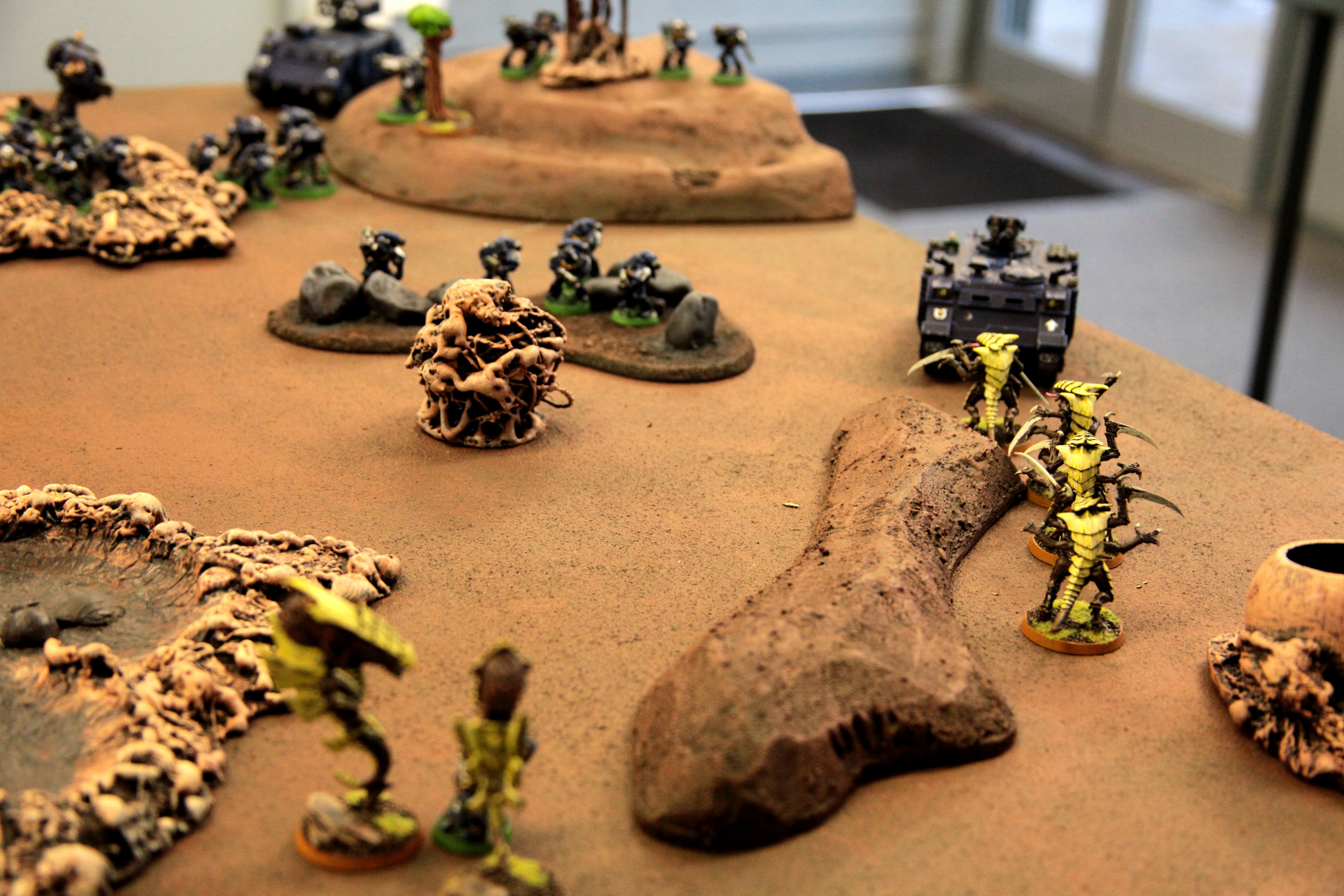 Game In Progress, Space Marines, Tyranids, Warhammer 40,000