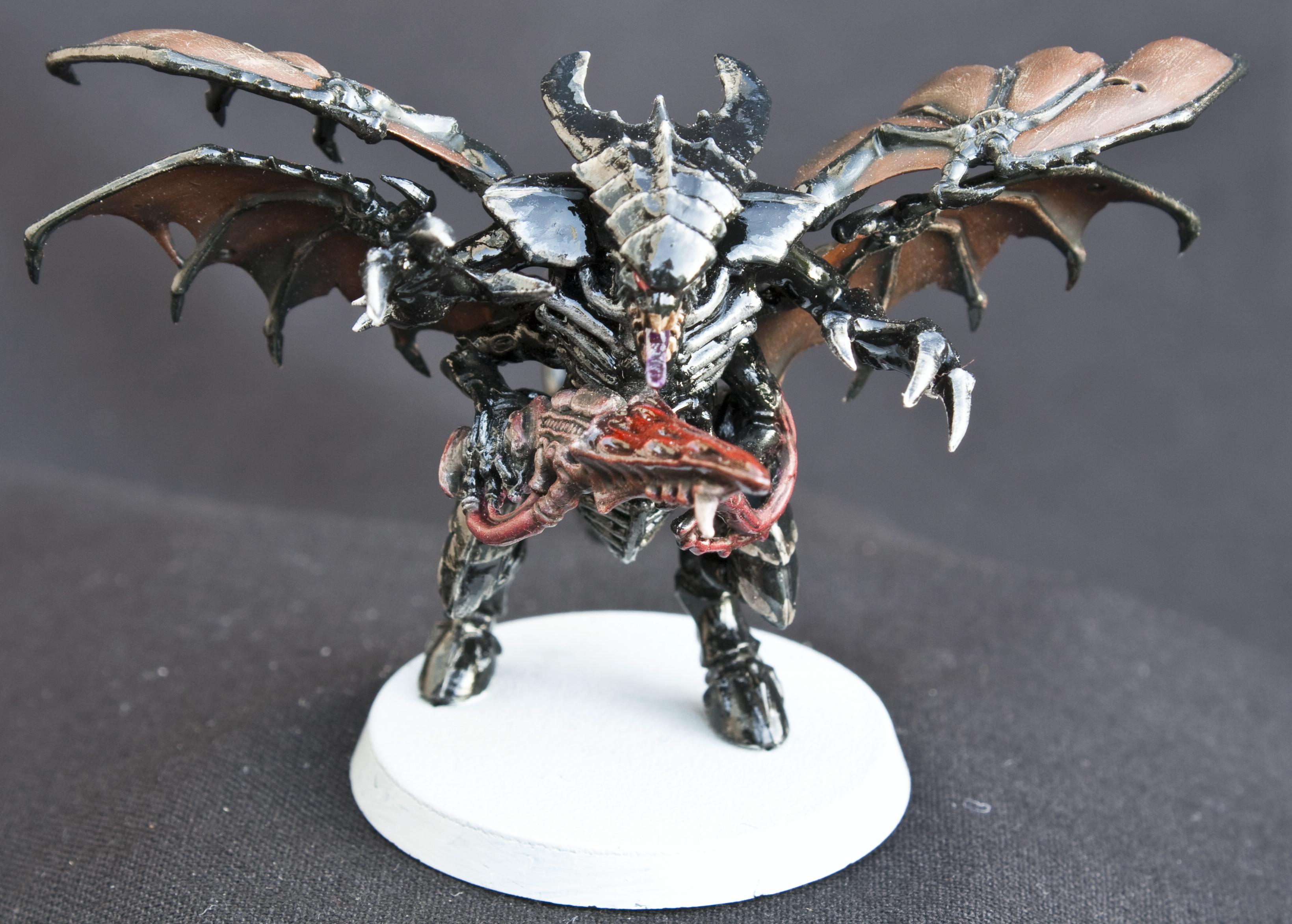 Black, Conversion, Glossy, Shrike, Shrikes, Tyranids, Warhammer 40,000, Winged