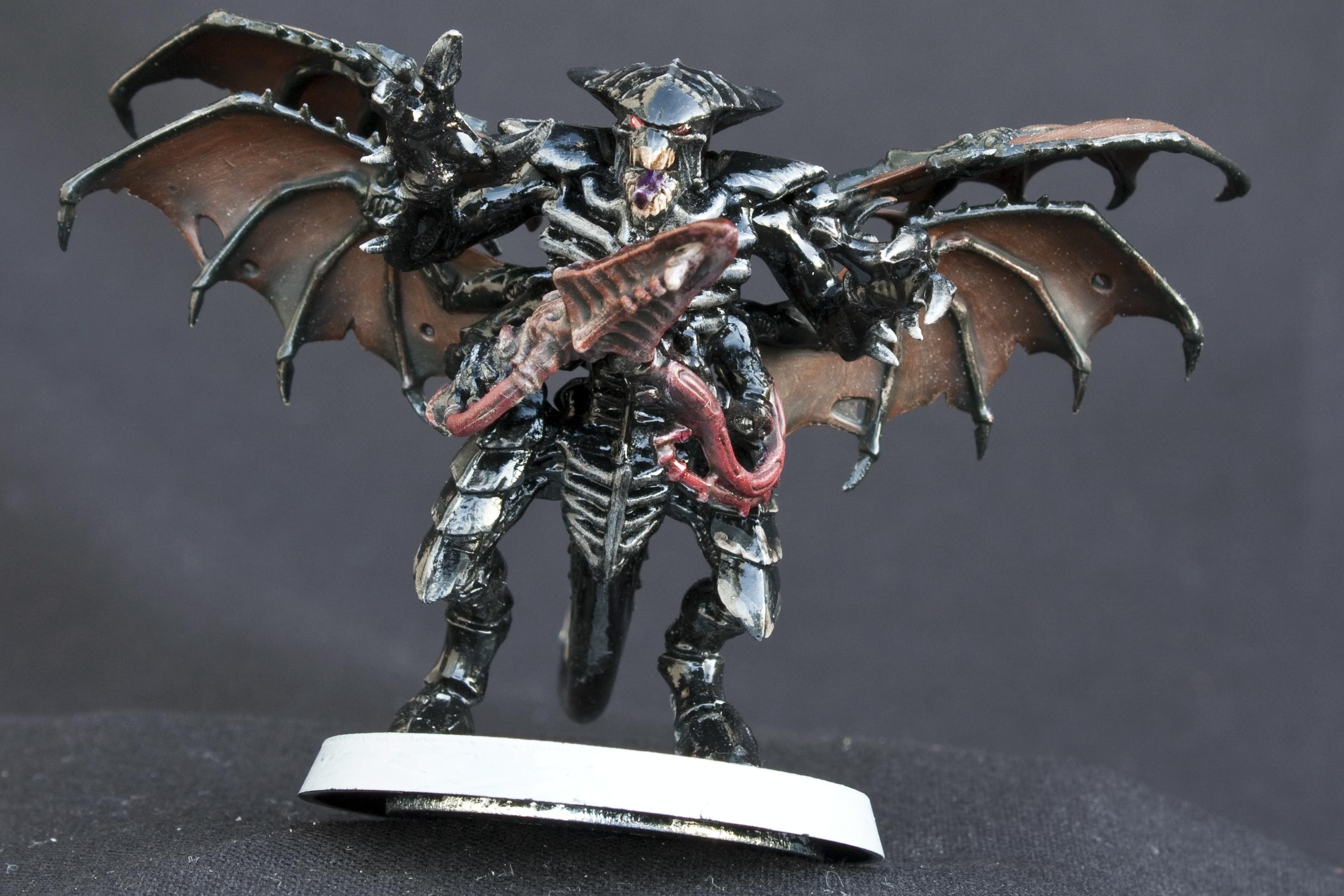 Black, Conversion, Glossy, Shrike, Shrikes, Tyranids, Warhammer 40,000, Winged