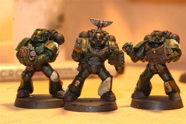 Dark Angels Tactical Sergeant and Marines