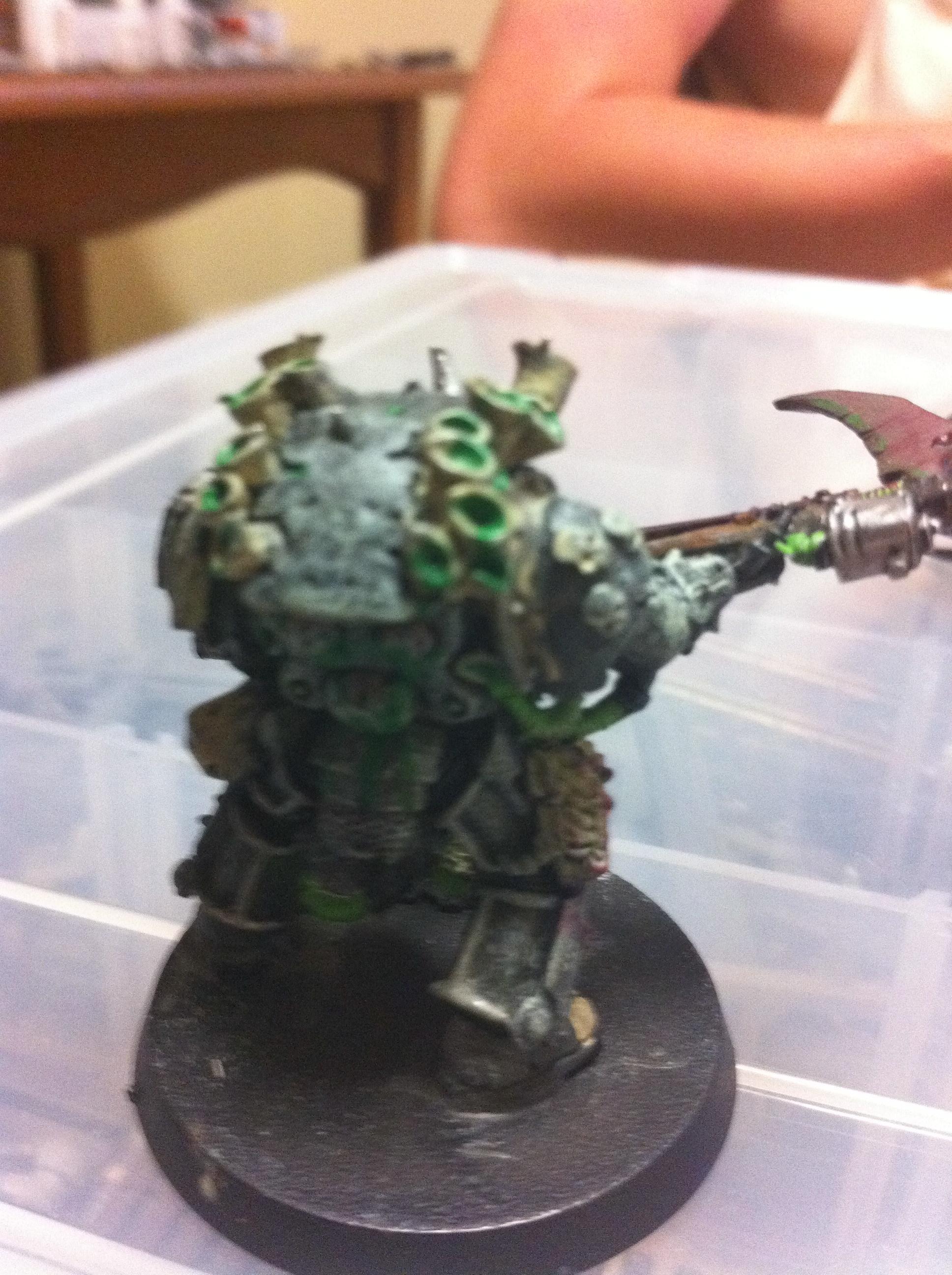 Chaos Space Marines, Games Workshop, Nurgle, Painted, Typhus, Warhammer 40,000