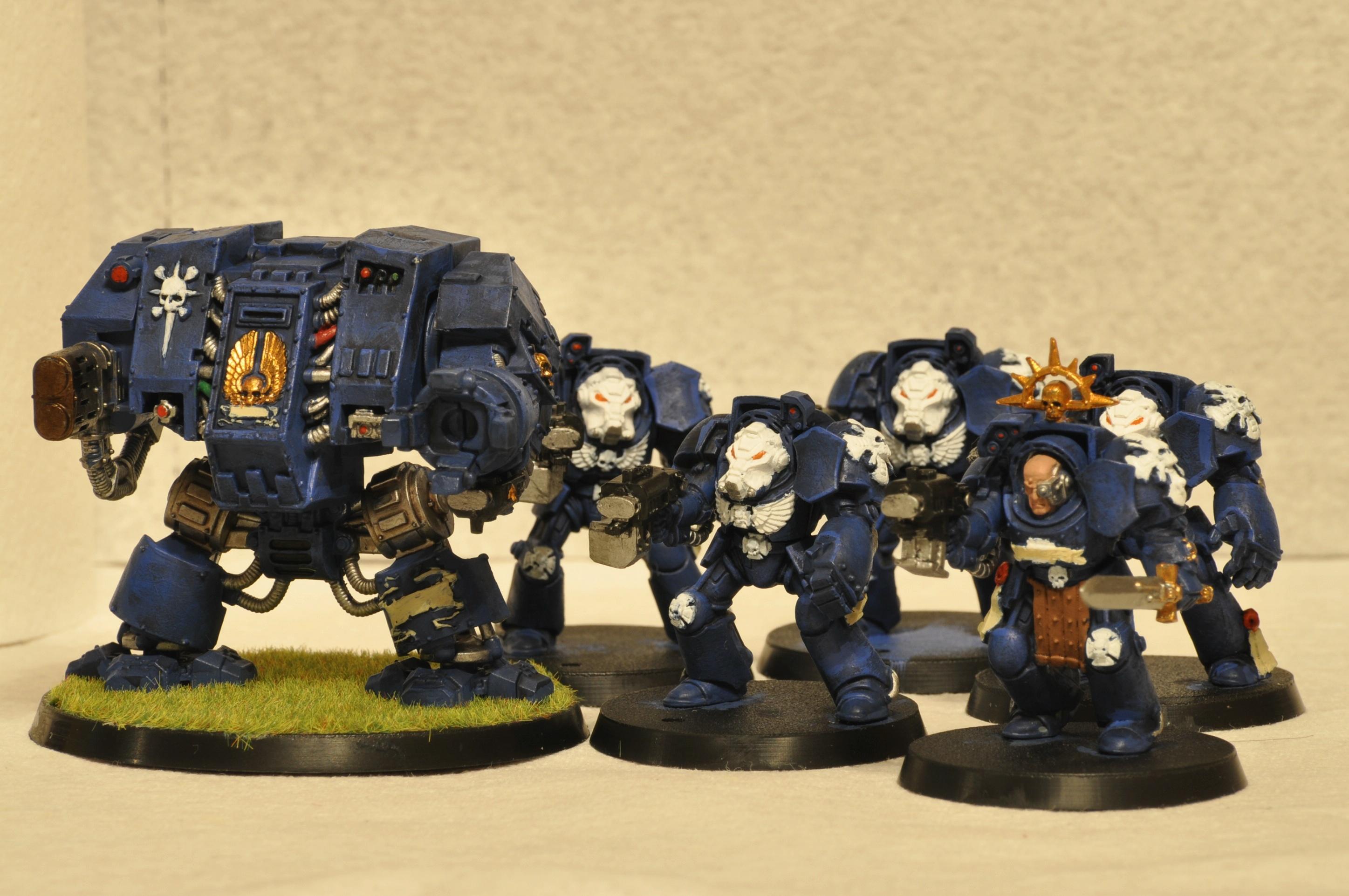 Dreadnought, Terminator Armor, Ultramarines