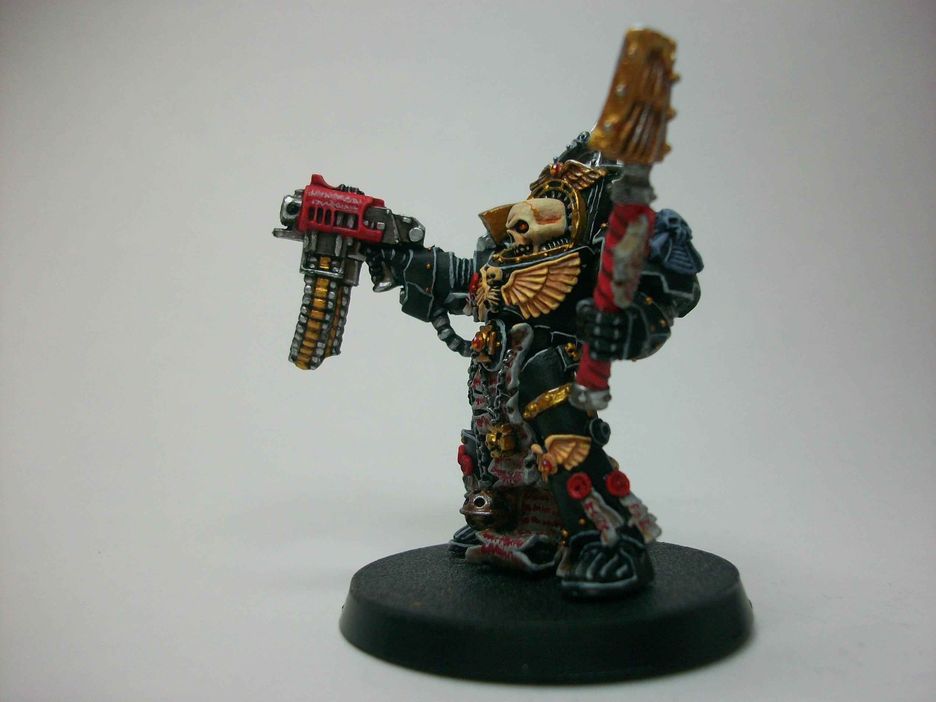 Chaplain, Space Marine Chaplain In Terminator Armour, Terminator Armor, Ultramarines, Warhammer 40,000