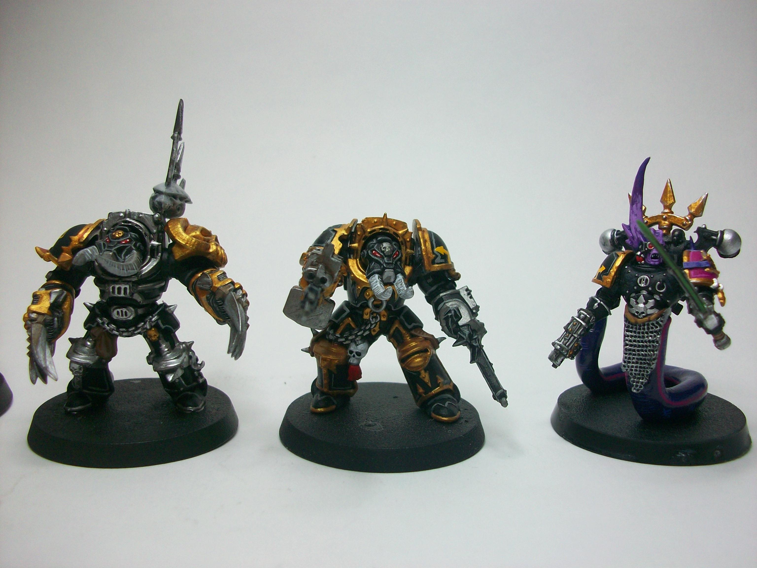 Black Legion, Chaos Space Marines, Sorcerer Of Slaanesh, Terminator Armor, Warhammer 40,000