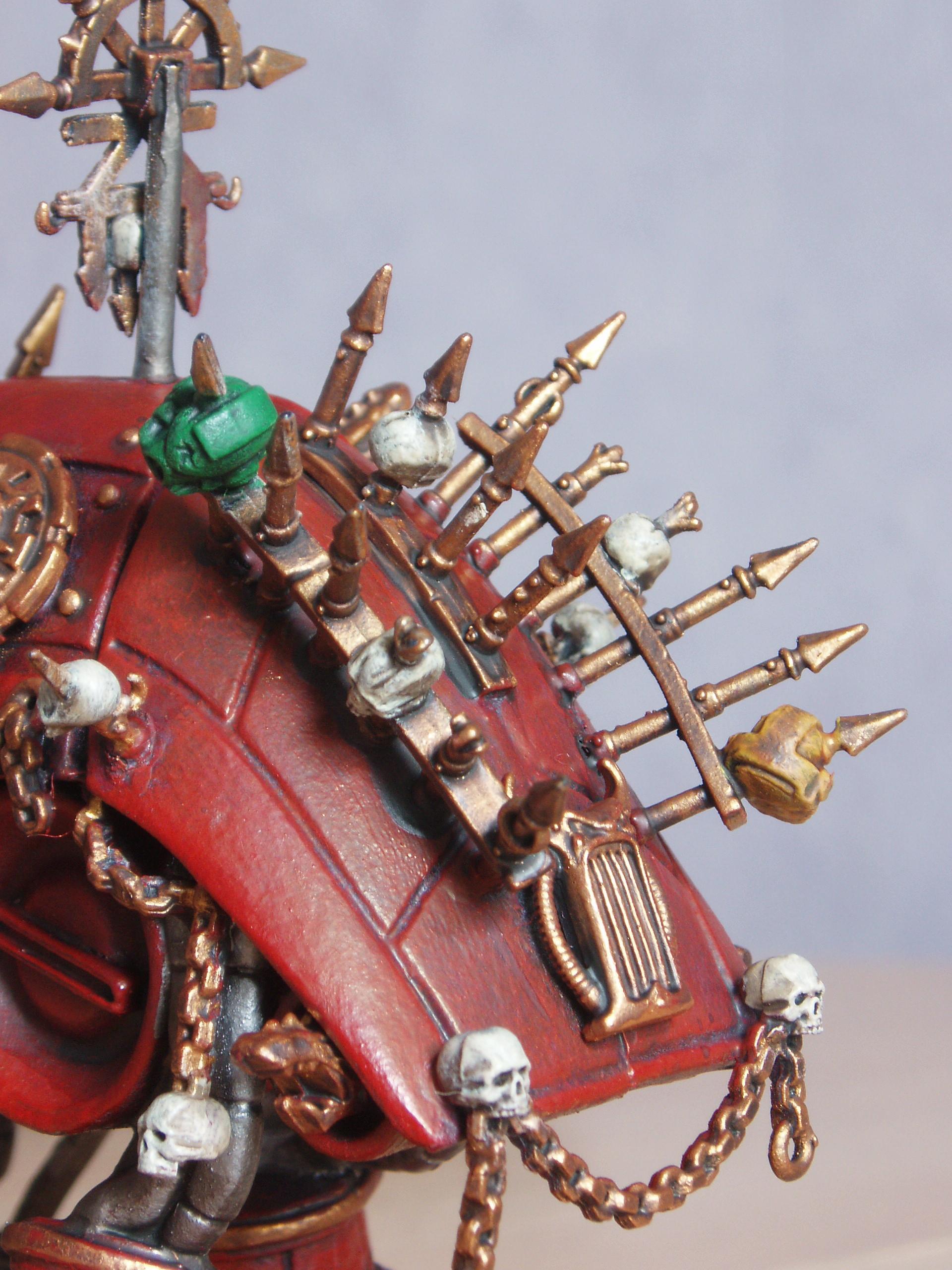 Chaos Khorne, Daemons, Dreadnought, Eaters, Engine, Red, World