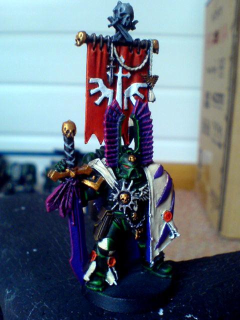 Chapter Master, Dark Angels, Green, High Lighted, Highlights, Painted, Purple, Raziel, Red