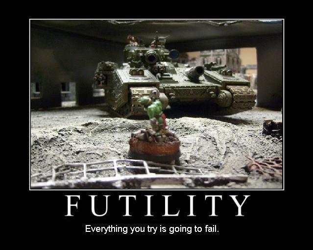 Baneblade, Cities Of Death, Grots, Humor, Imperial Guard, Orks, Super-heavy, Tank